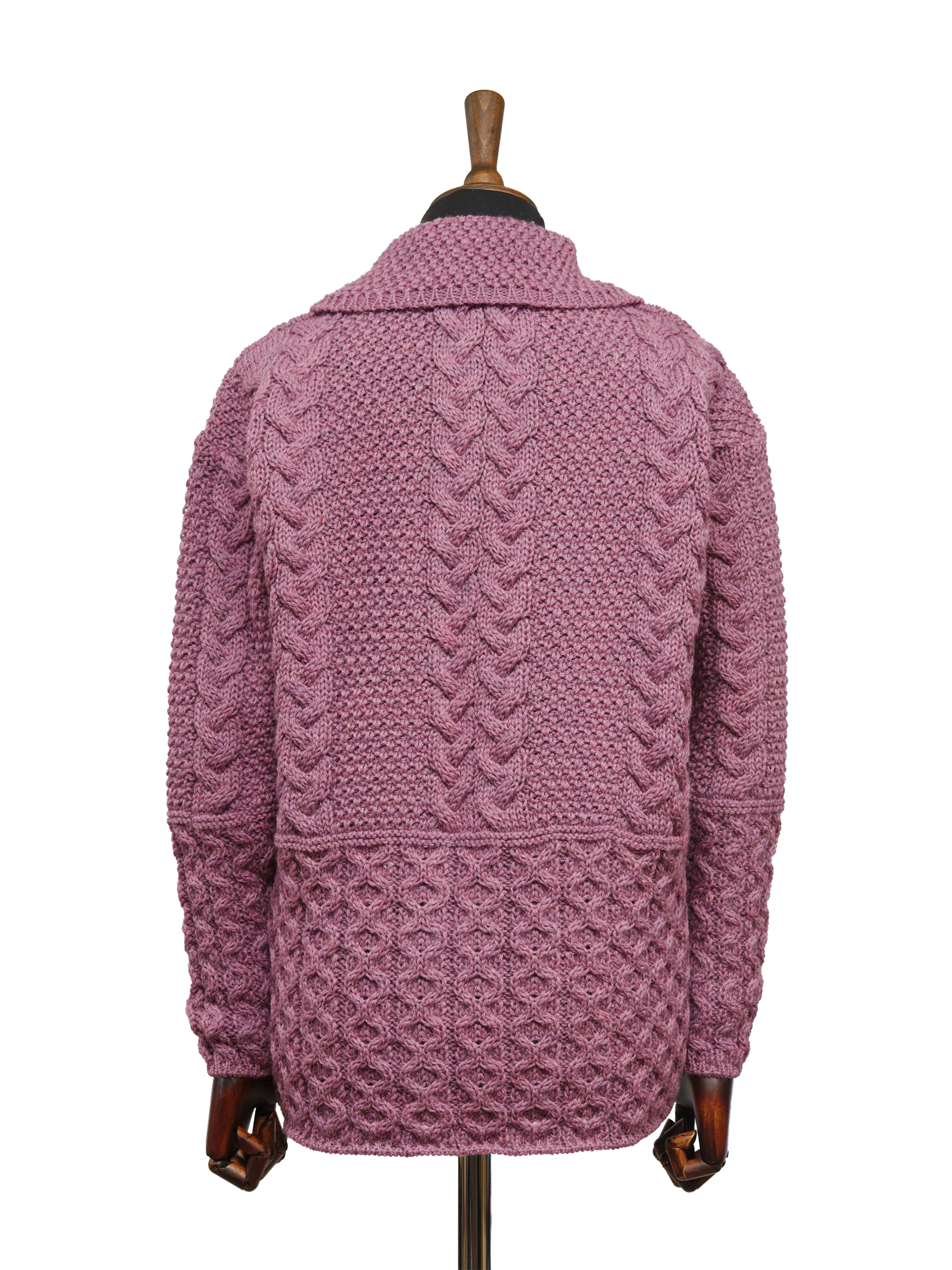 Aran Pattern Cardigan - Lupin - Image 3