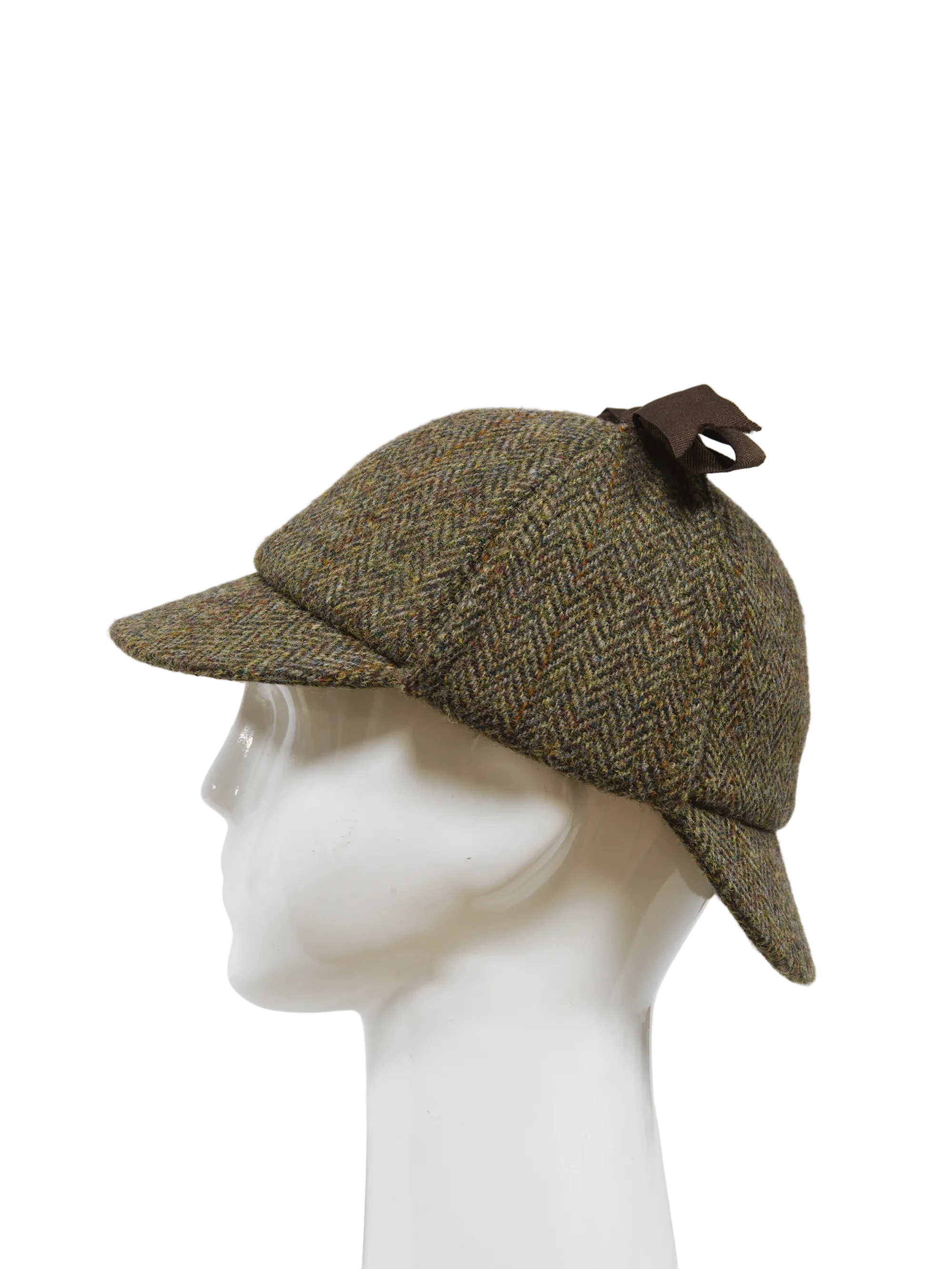 Deerstalker/Sherlock Hat - Brown Herringbone With Overcheck (FW2013) - Image 4
