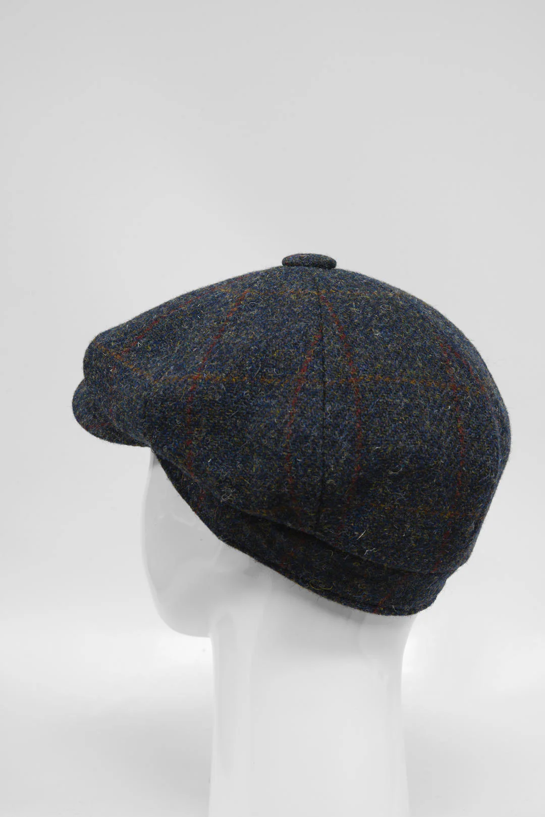 Harris Tweed 8 Piece Flat Cap - Blue Multi (HW) - Image 3