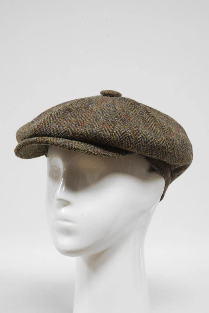 Harris Tweed 8 Piece Flat Cap - HB40 (HW) - Image 3