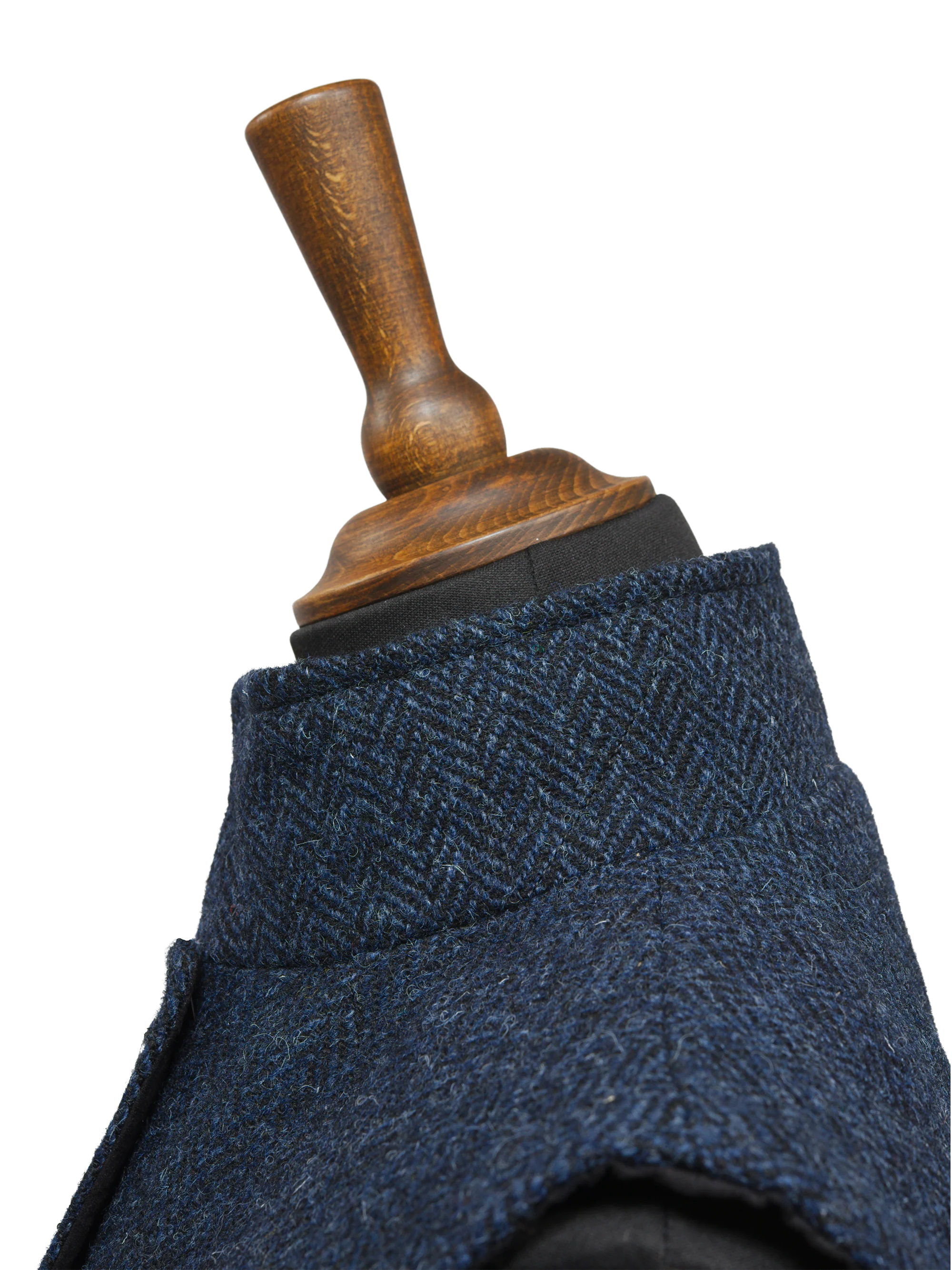 Harris Tweed Andi Gilet - Navy Herringbone - Image 5