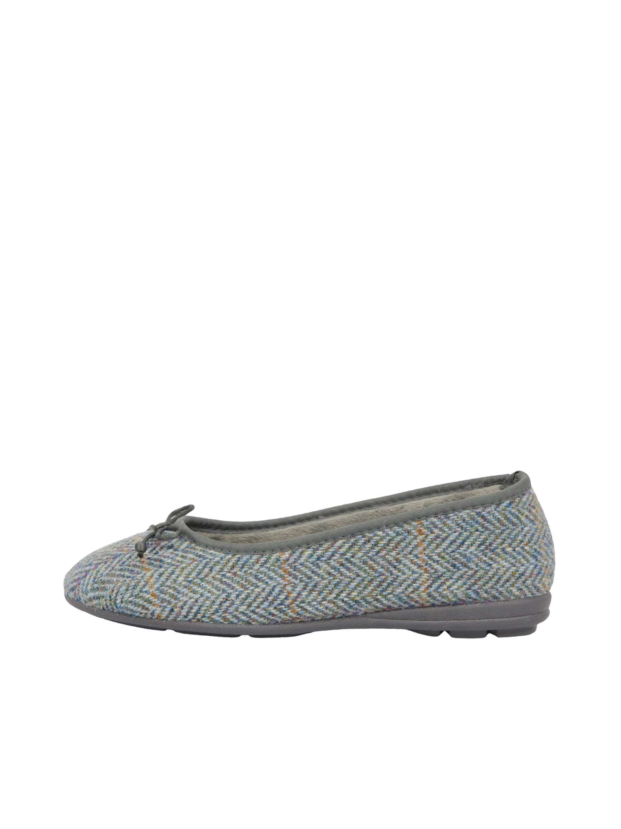 Harris Tweed Ballerina Pumps - HB132 Opal - Image 2