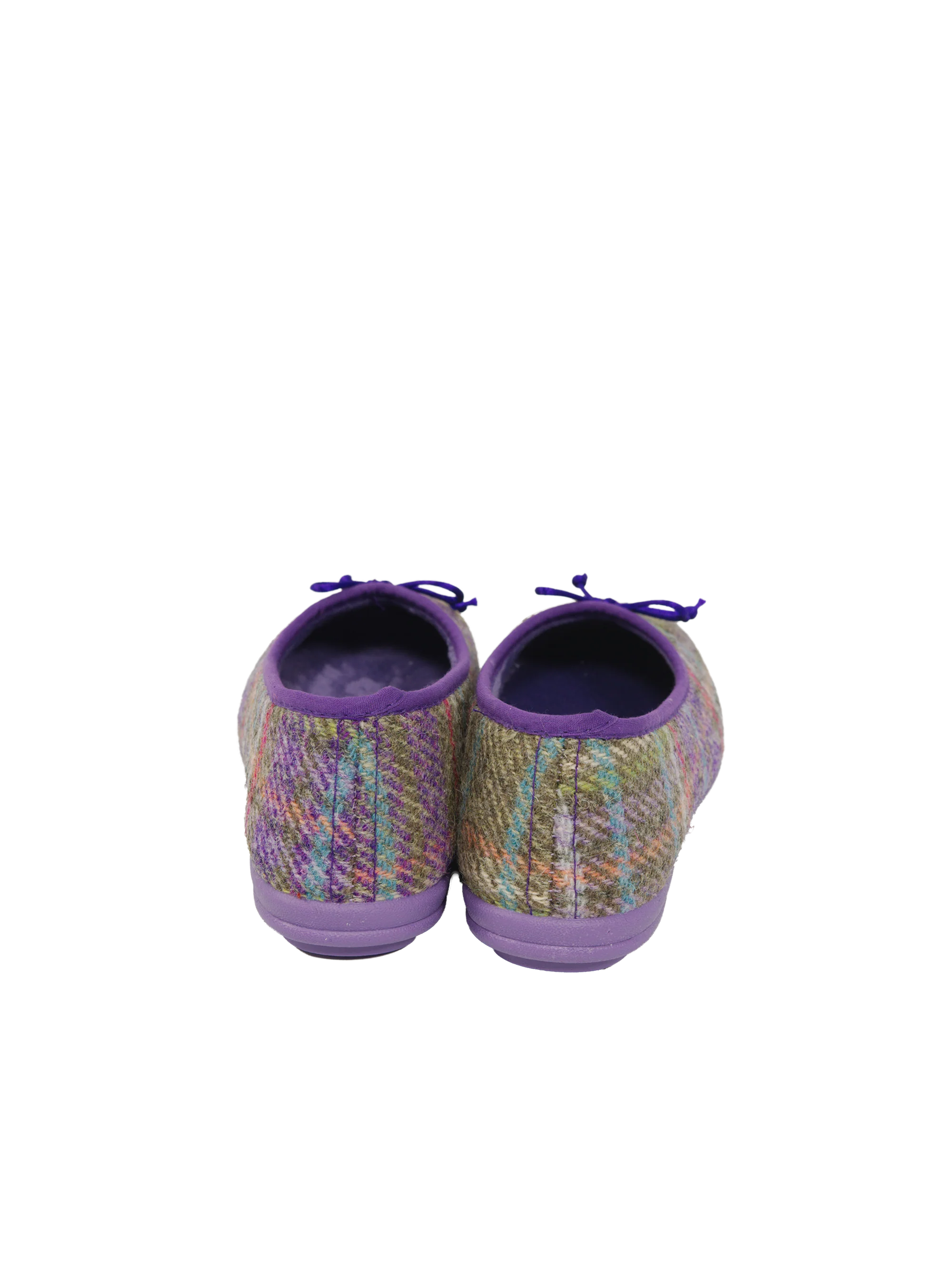 Harris Tweed Ballerina Pumps - Multi Check - Image 4