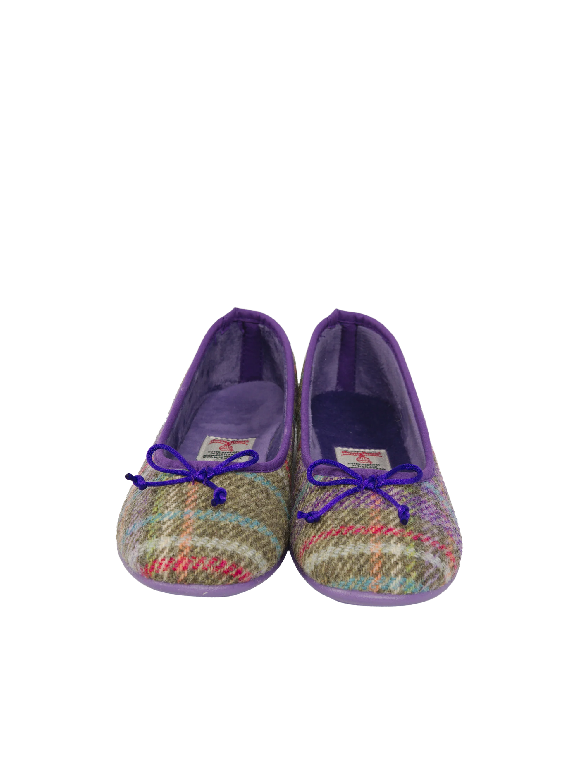 Harris Tweed Ballerina Pumps - Multi Check - Image 5