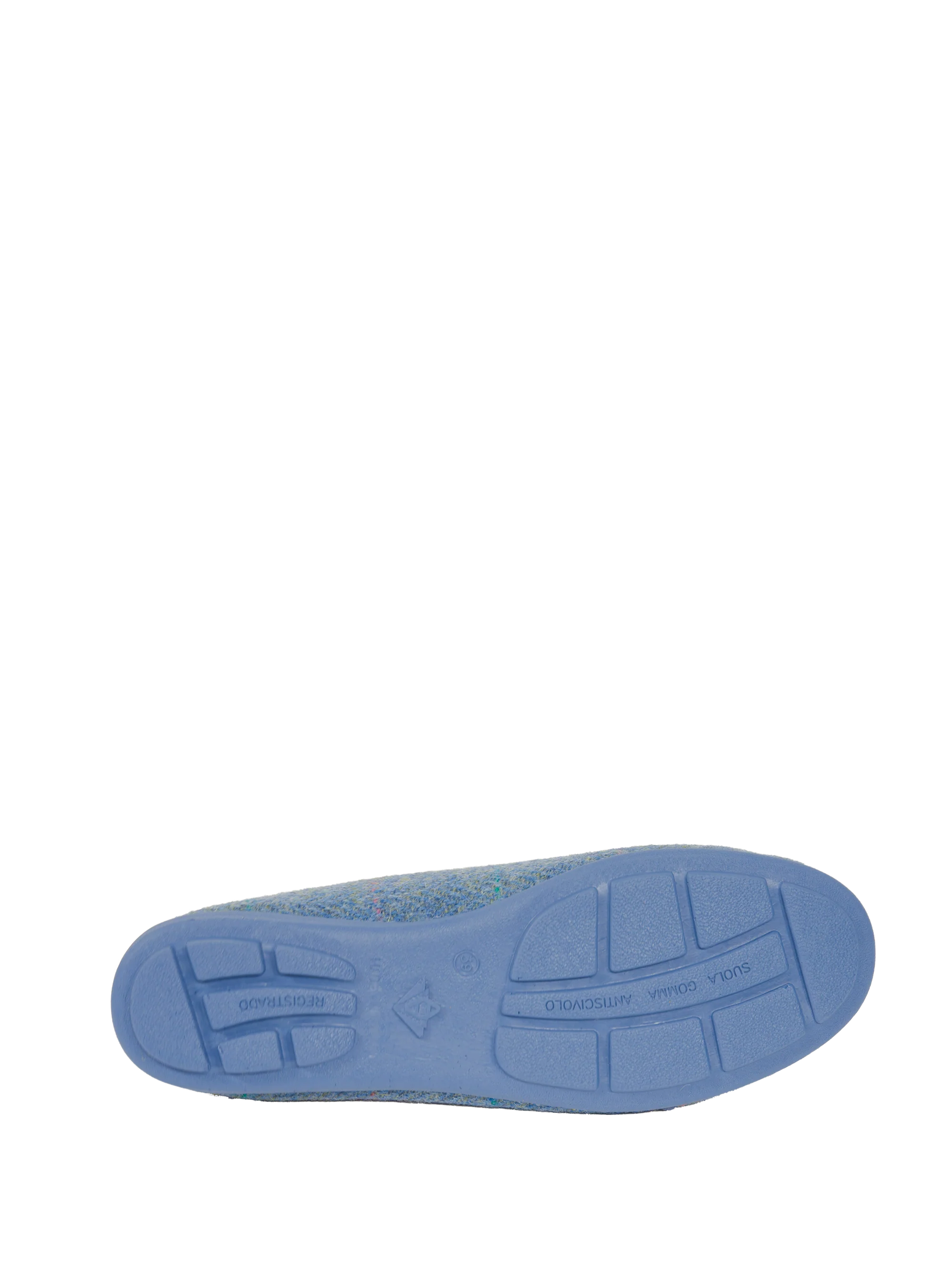Harris Tweed Ballerina Pumps - Sky Windowpane - Image 3