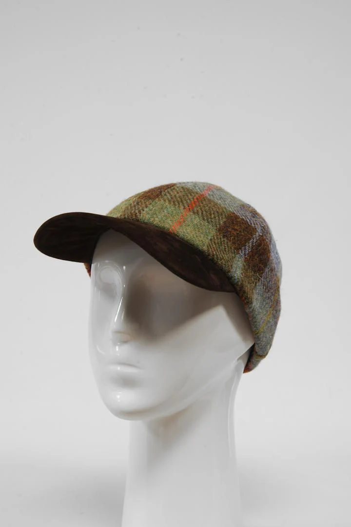 Harris Tweed Baseball Cap - A017 Suedette Peak (HW) - Image 3