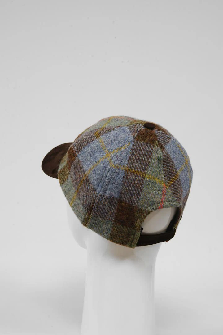 Harris Tweed Baseball Cap - A017 Suedette Peak (HW) - Image 5