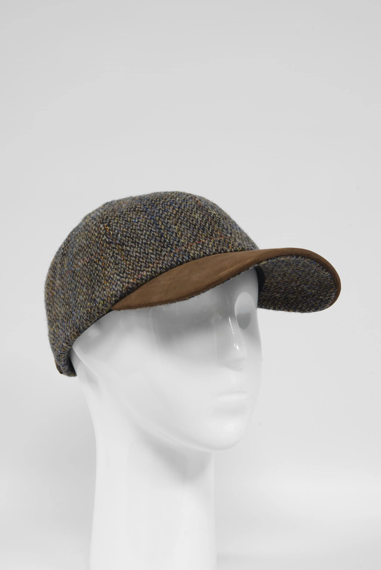 Harris Tweed Baseball Cap - Glencairn Grey (HH) - Image 2