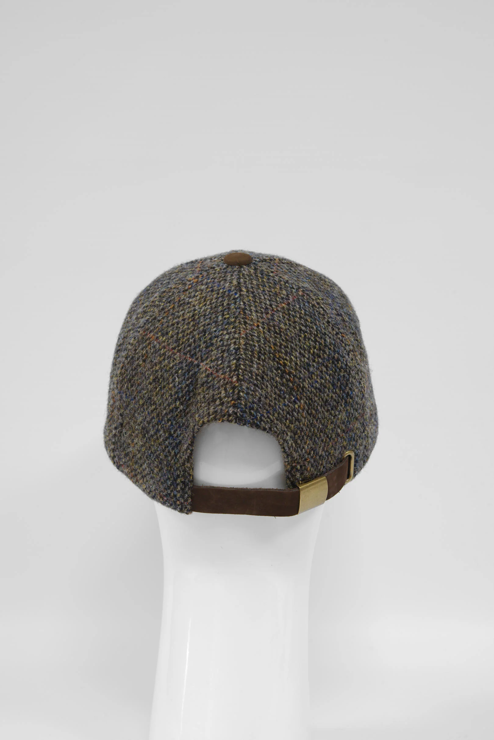 Harris Tweed Baseball Cap - Glencairn Grey (HH) - Image 6