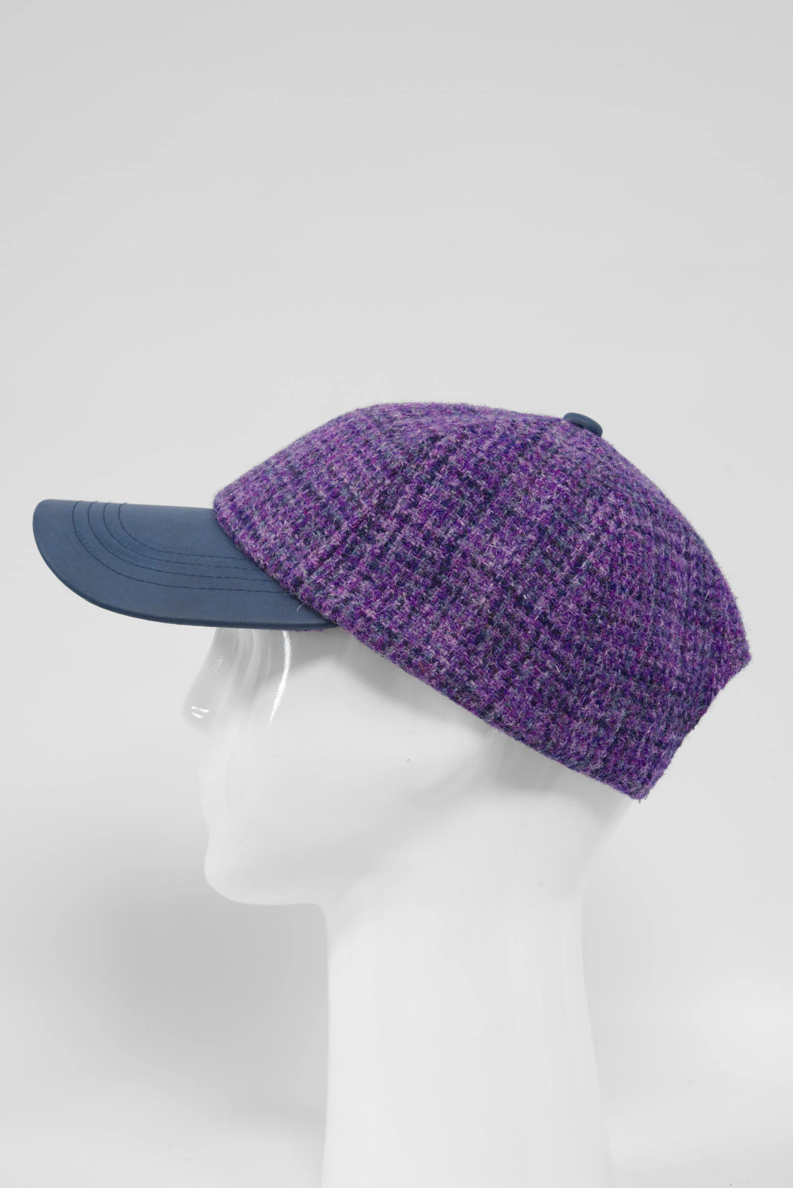 Harris Tweed Baseball Cap - Lavender (HH) - Image 5