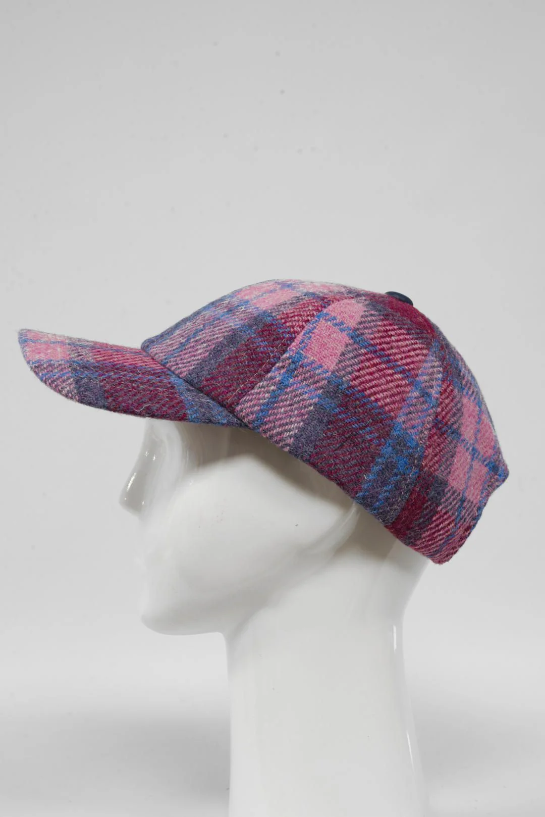Harris Tweed Baseball Cap - Pink Blue (HH) - Image 4