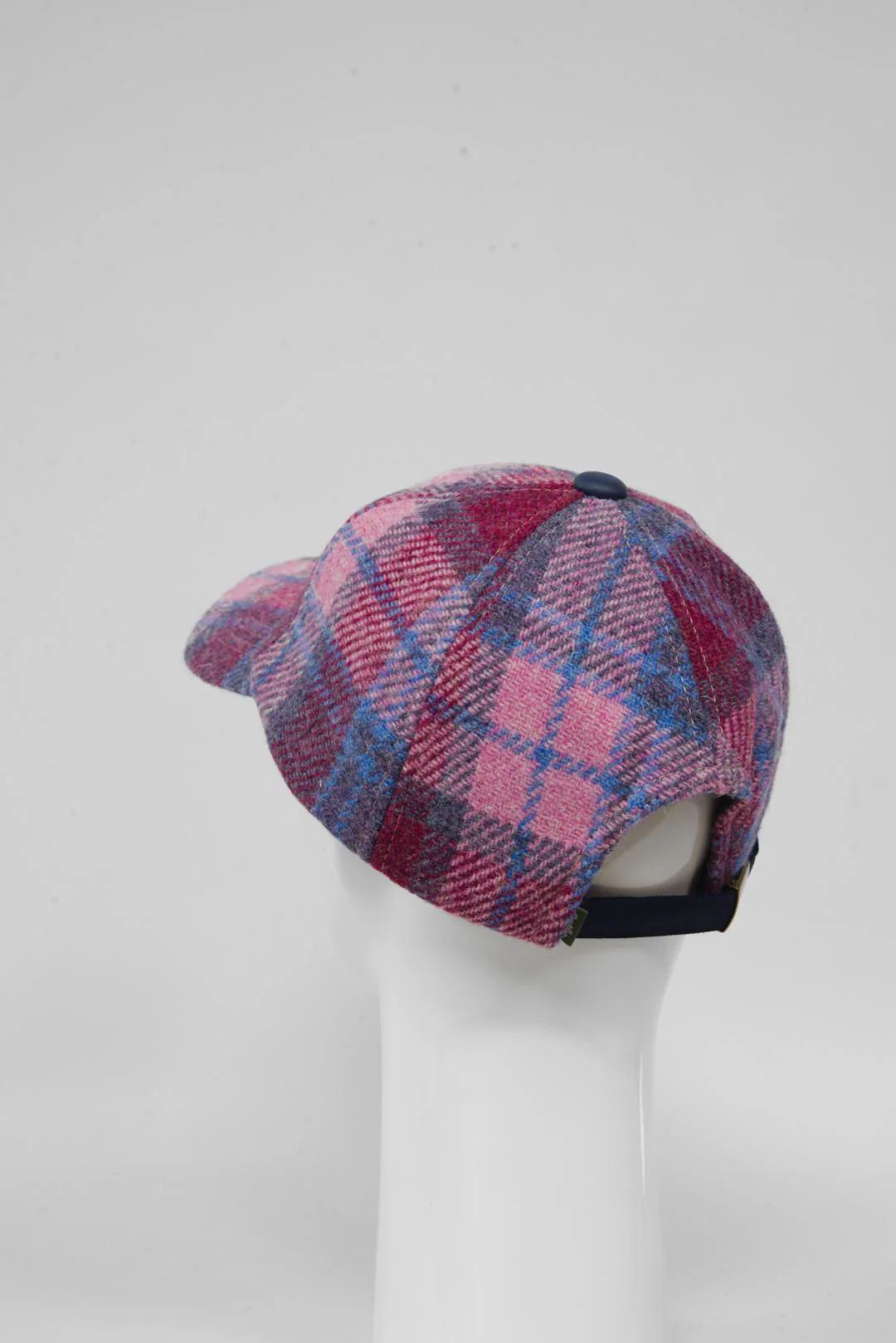 Harris Tweed Baseball Cap - Pink Blue (HH) - Image 5