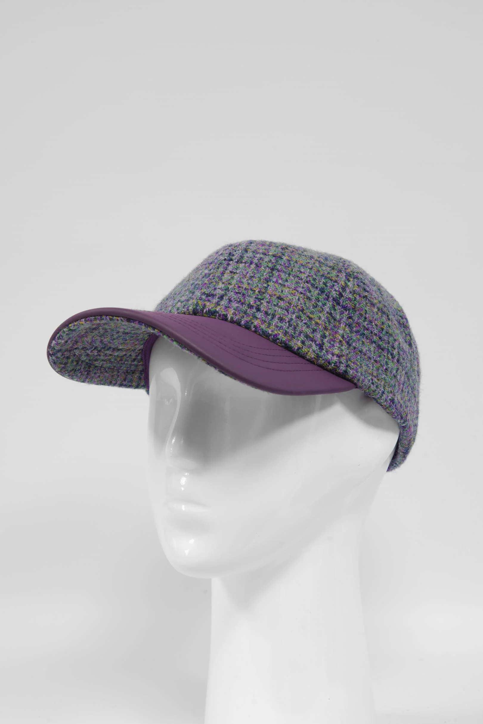 Harris Tweed Baseball Cap - Thistle (HH) - Image 4