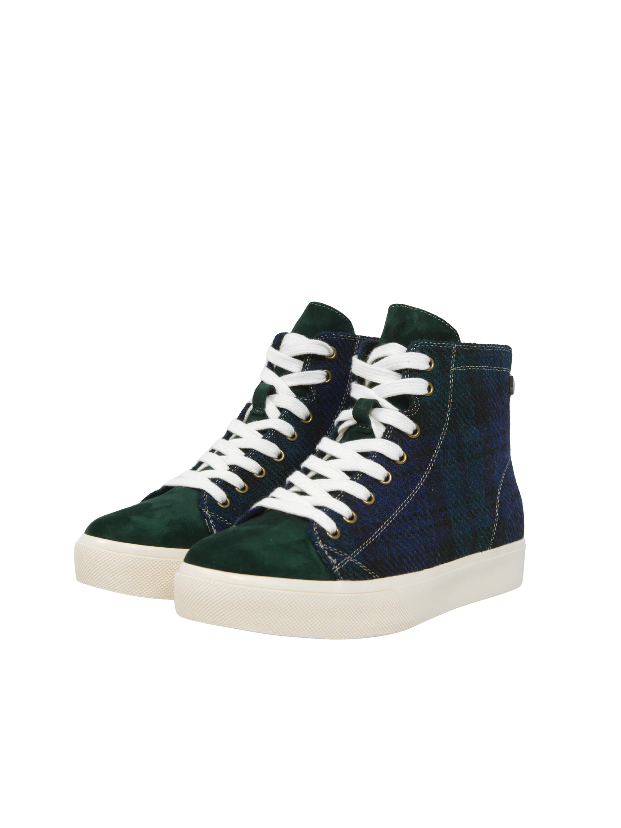 Harris Tweed Blair Trainers - Blackwatch Check