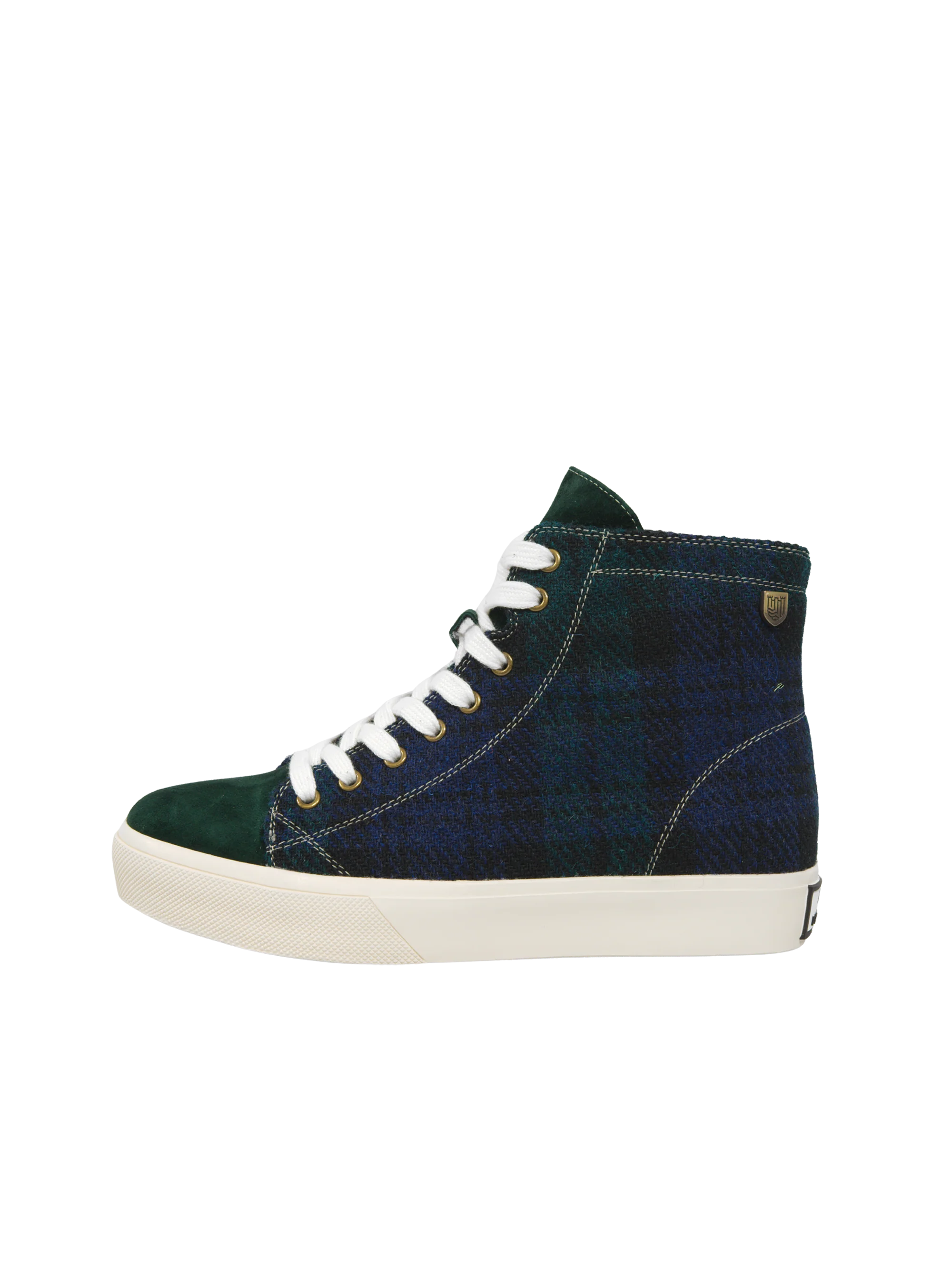 Harris Tweed Blair Trainers - Blackwatch Check - Image 2