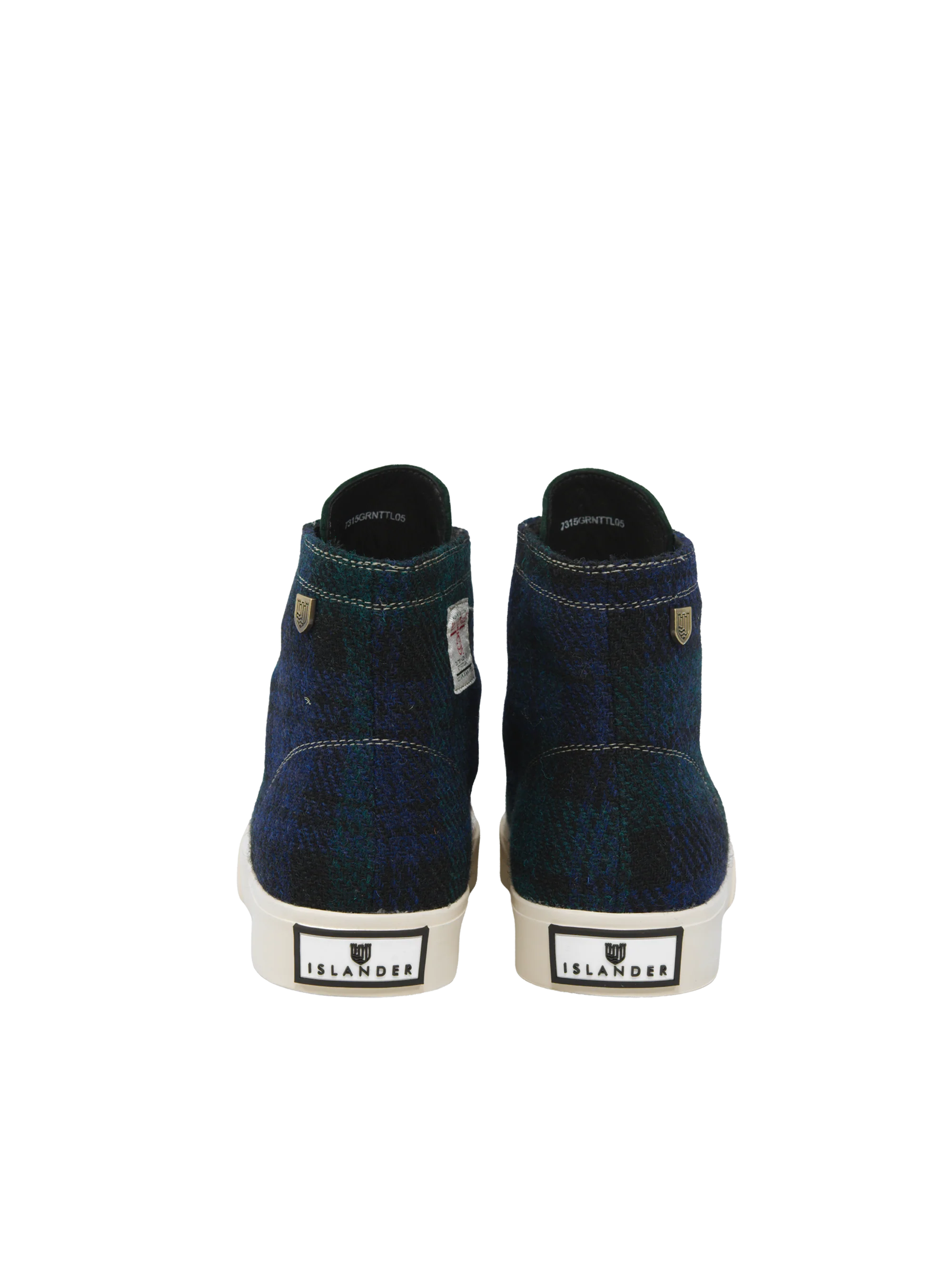 Harris Tweed Blair Trainers - Blackwatch Check - Image 4