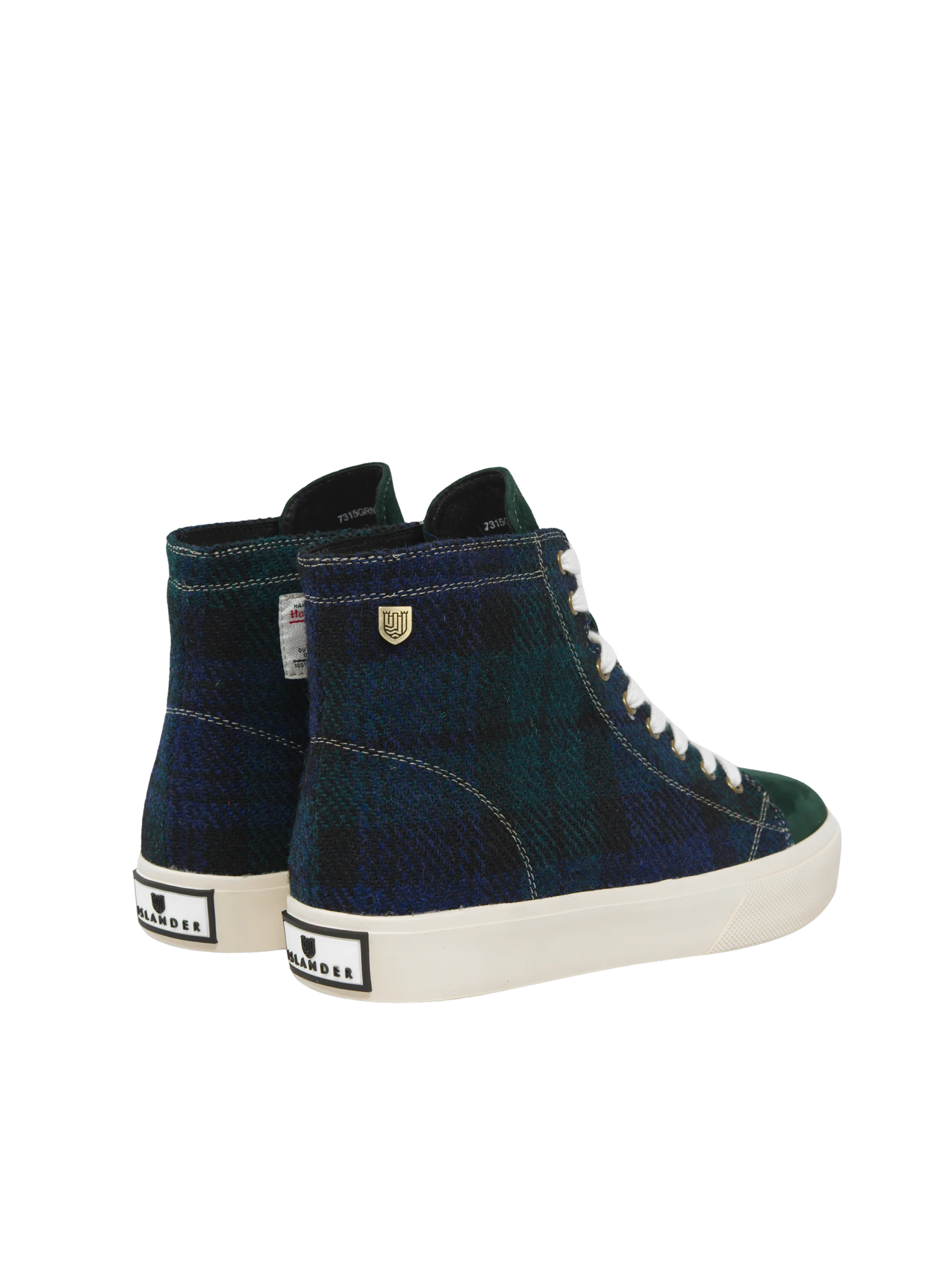 Harris Tweed Blair Trainers - Blackwatch Check - Image 5