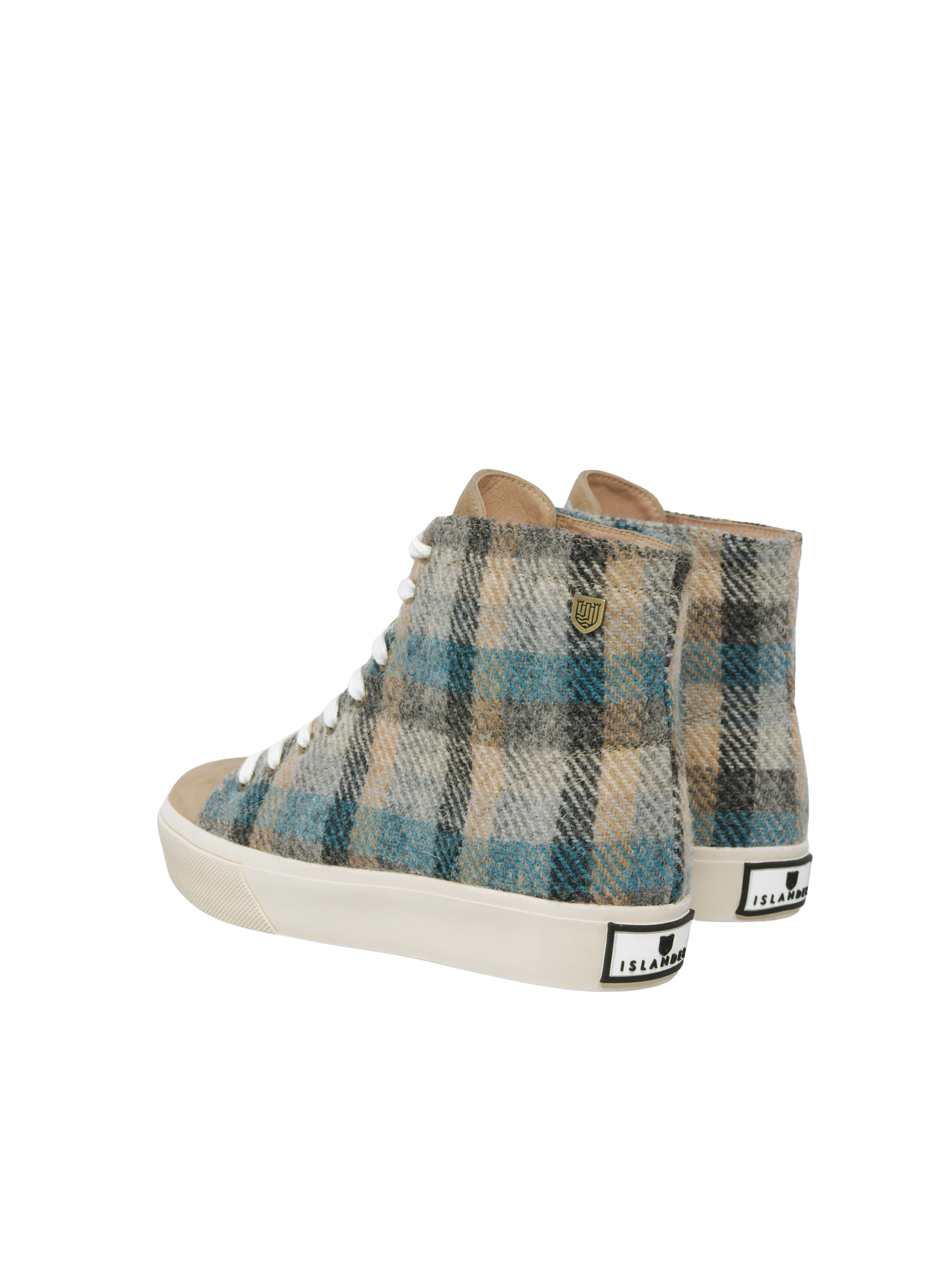 Harris Tweed Blair Trainers - Islander Check - Image 3