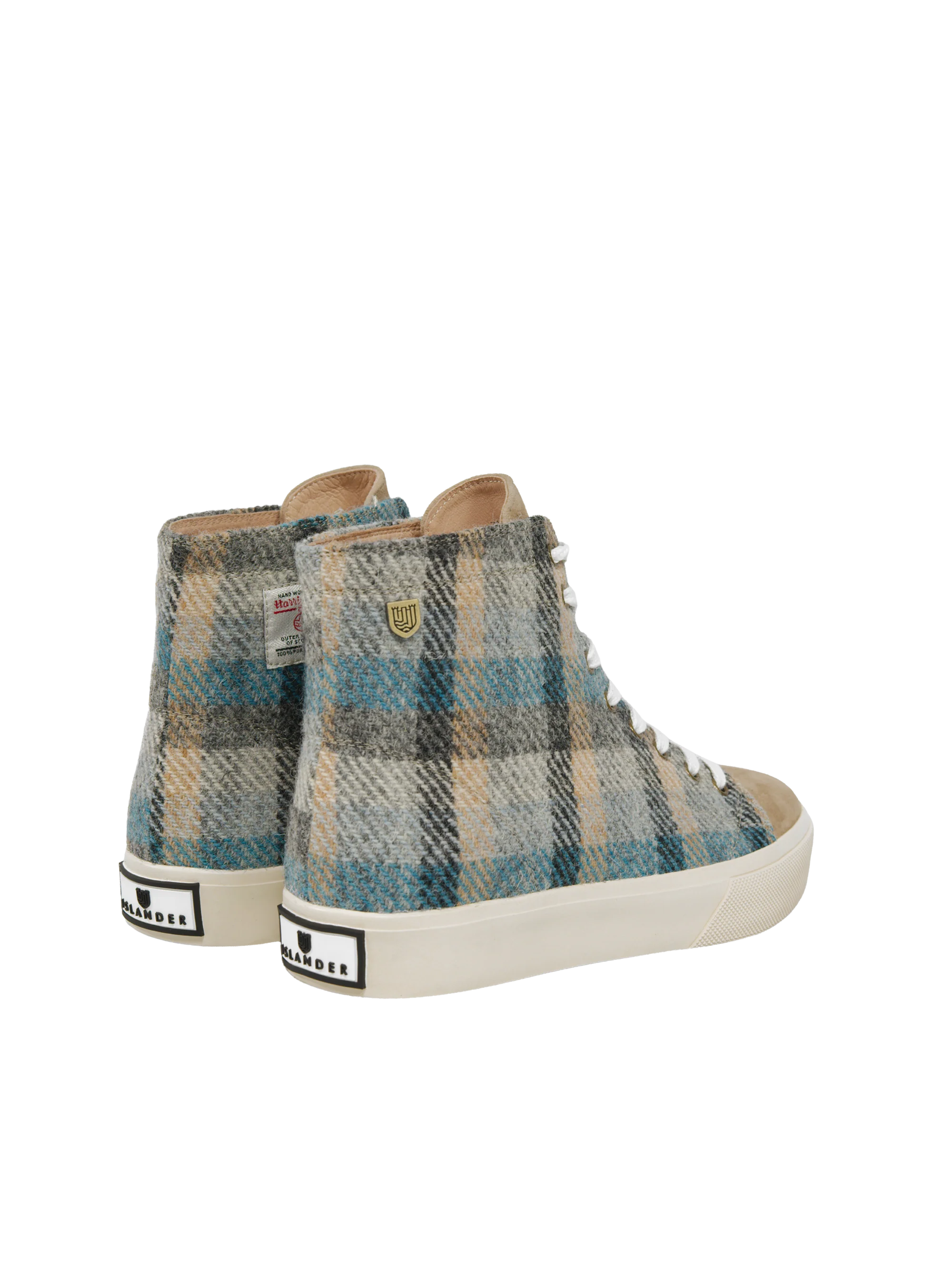 Harris Tweed Blair Trainers - Islander Check - Image 5