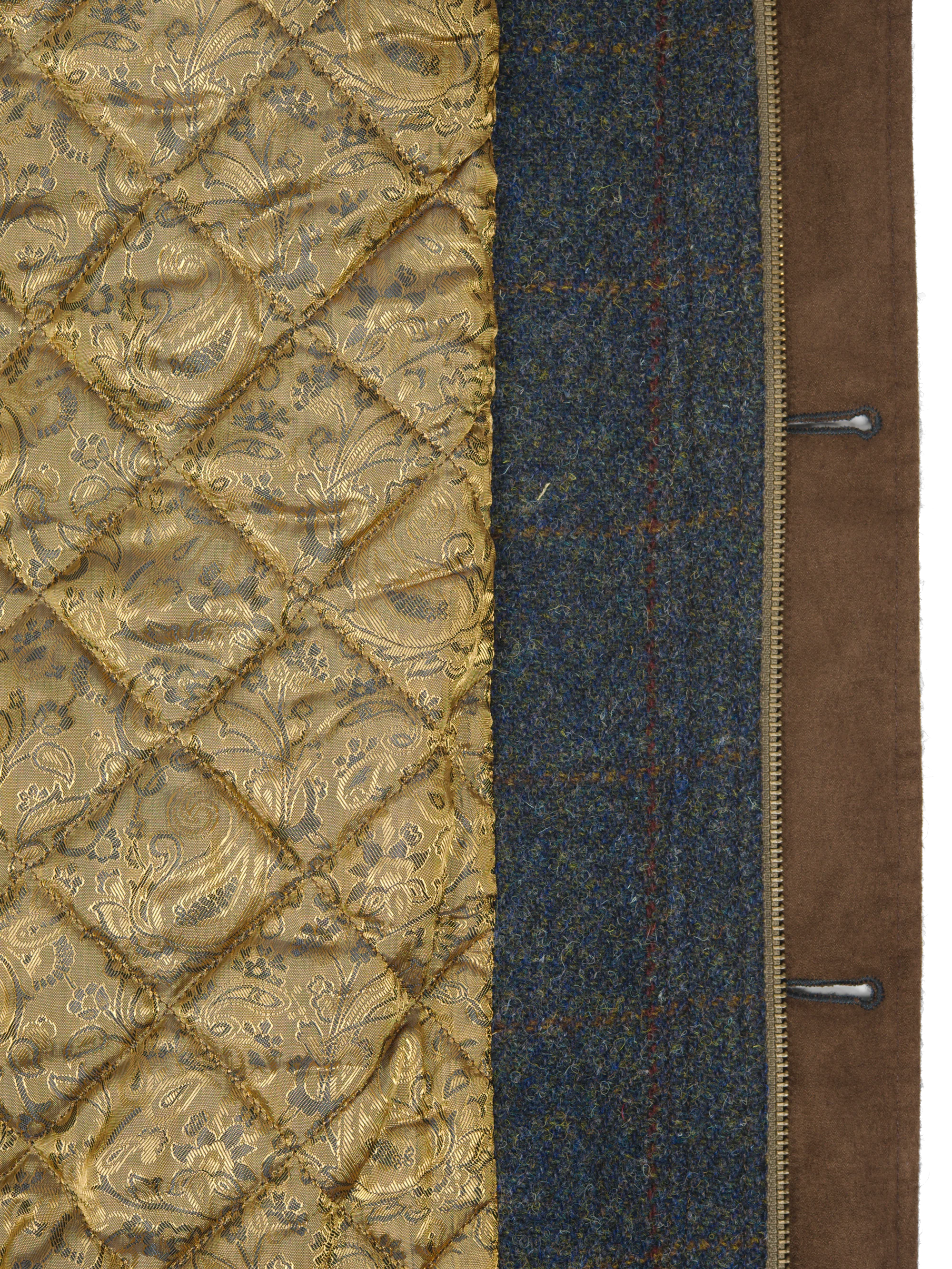 Harris Tweed Boyd Field Coat - Blue Multi - Image 10