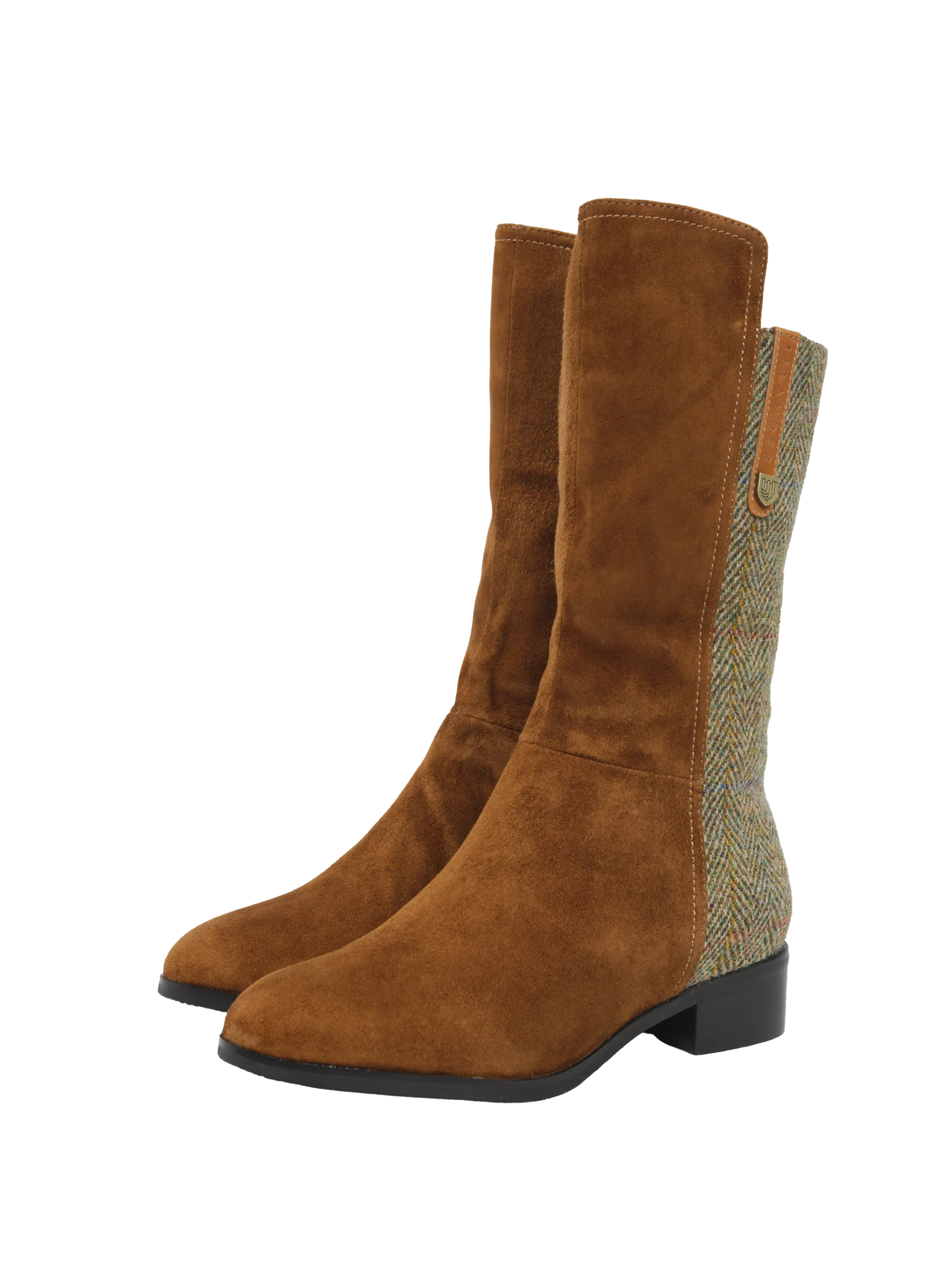 Harris Tweed Brodie Calf Length Boots - HB55