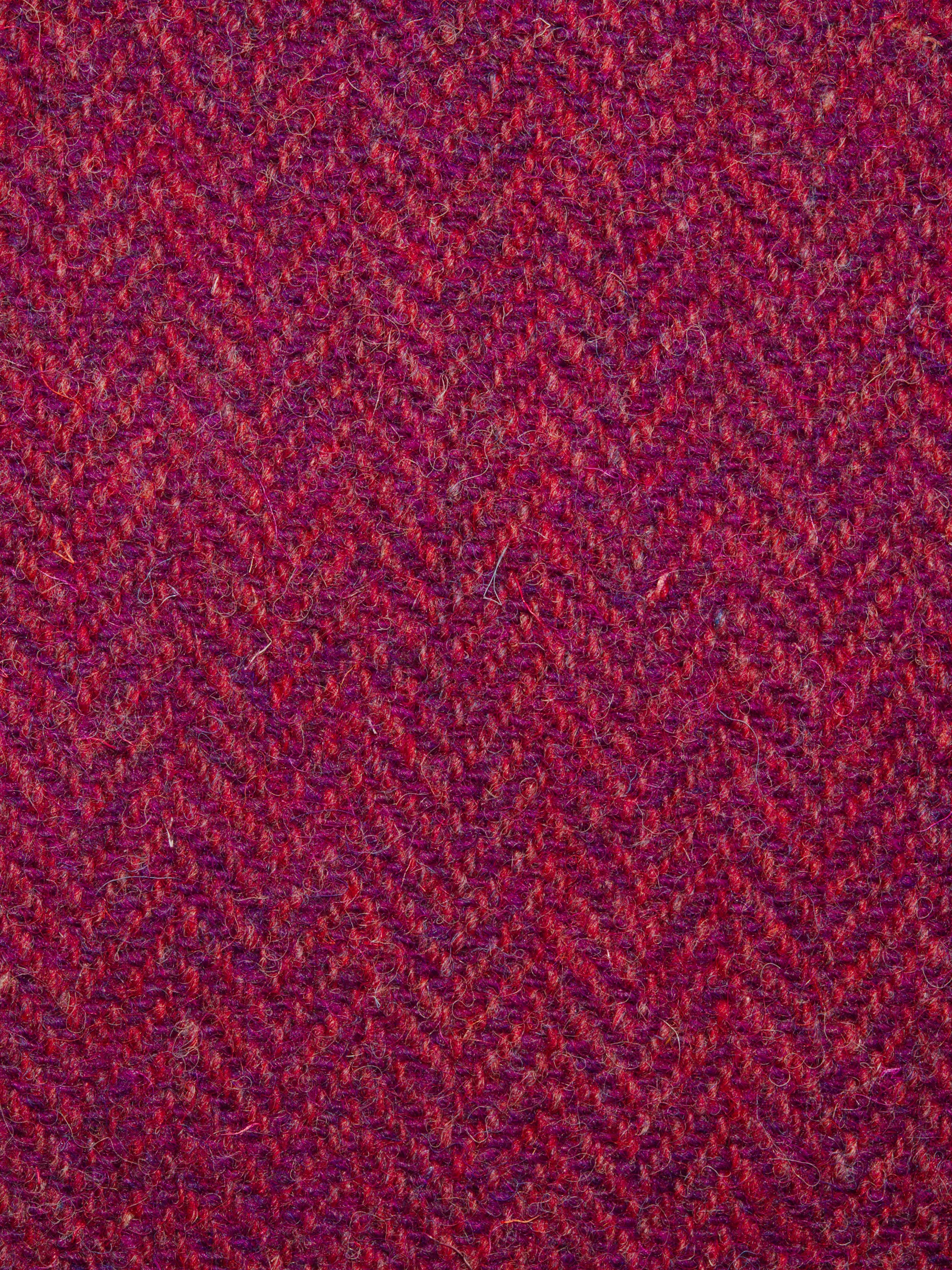 Harris Tweed Raspberry Coral Herringbone HB120
