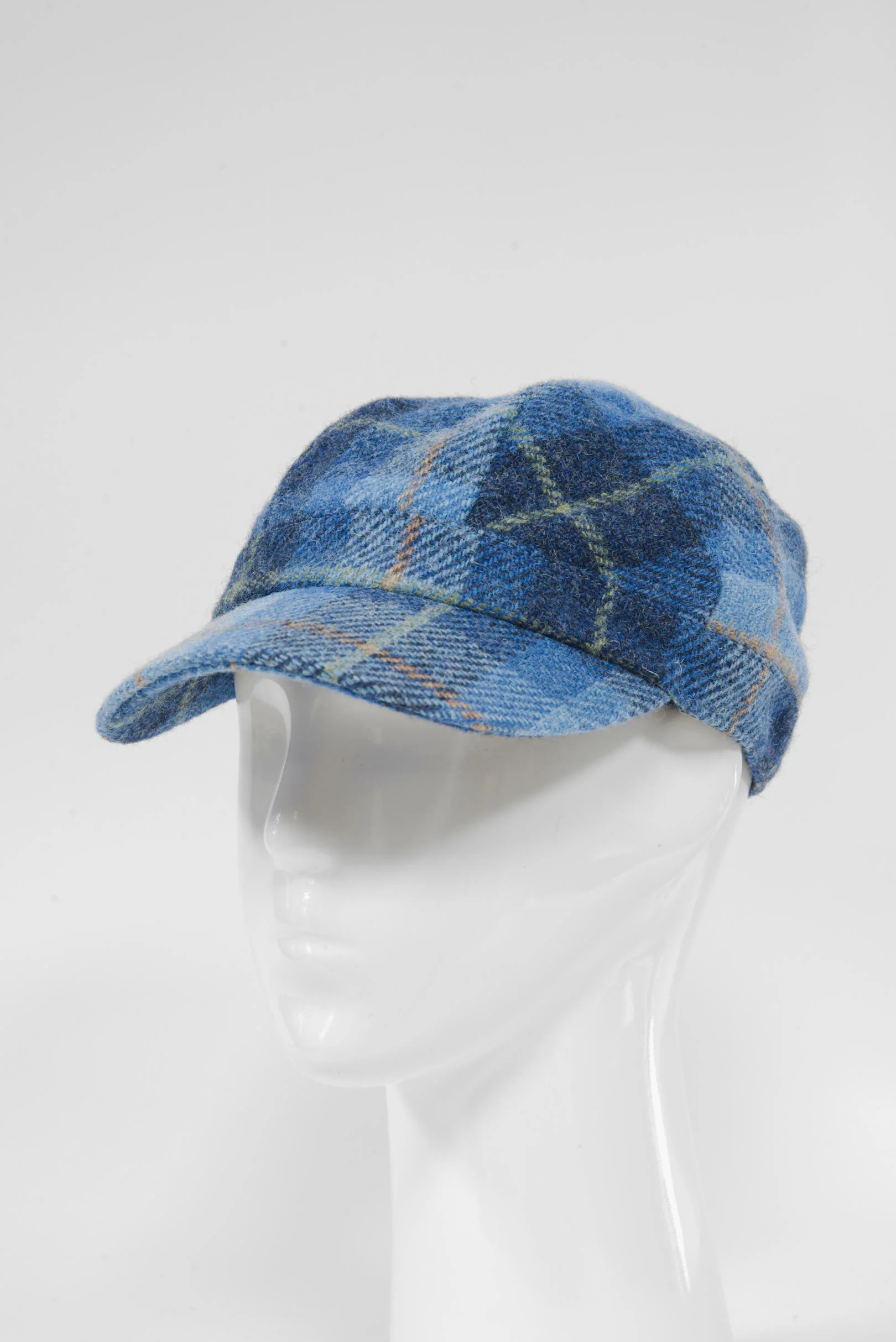 Harris Tweed Cadet Cap - Blue Pastels (HH) - Image 4