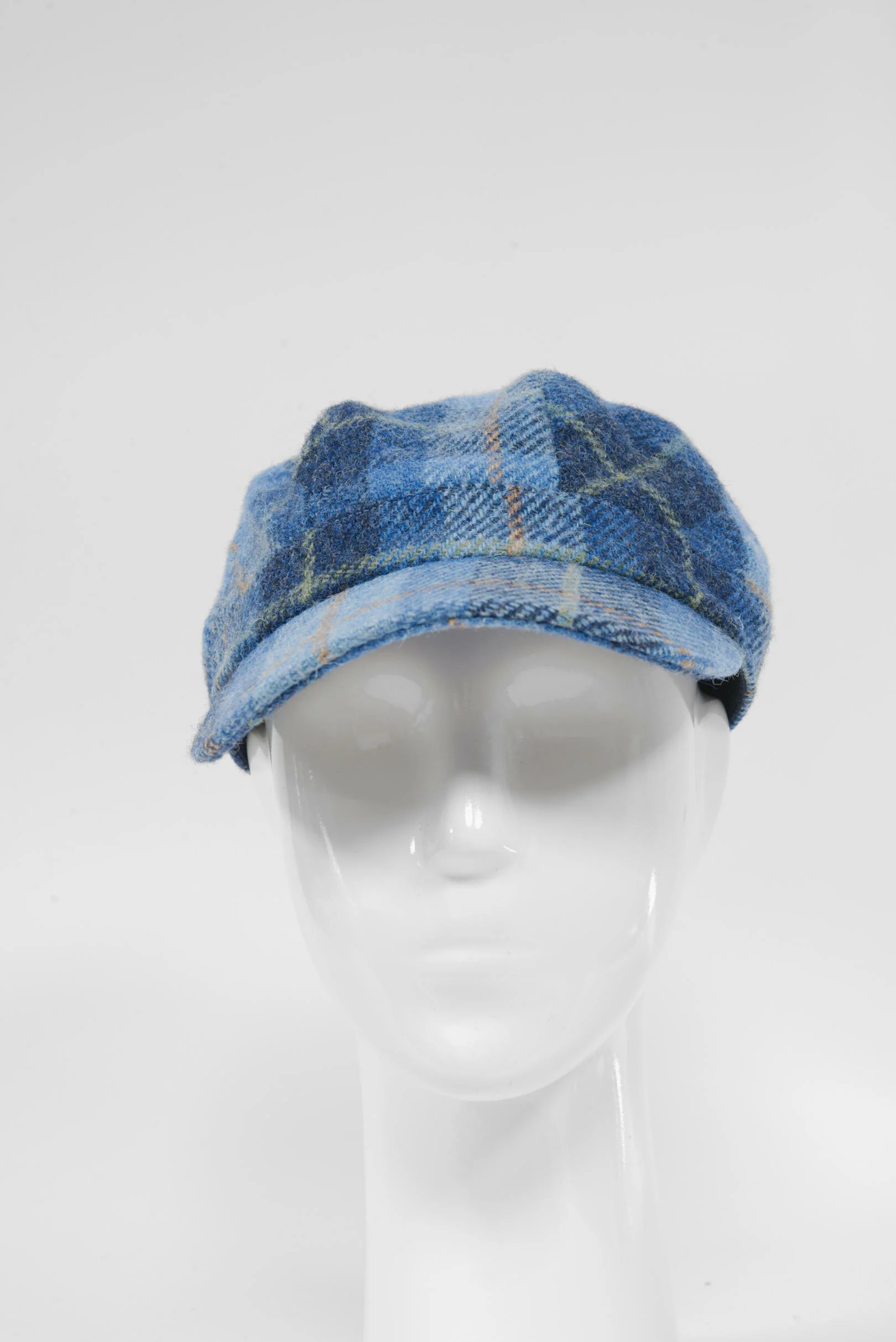 Harris Tweed Cadet Cap - Blue Pastels (HH) - Image 5