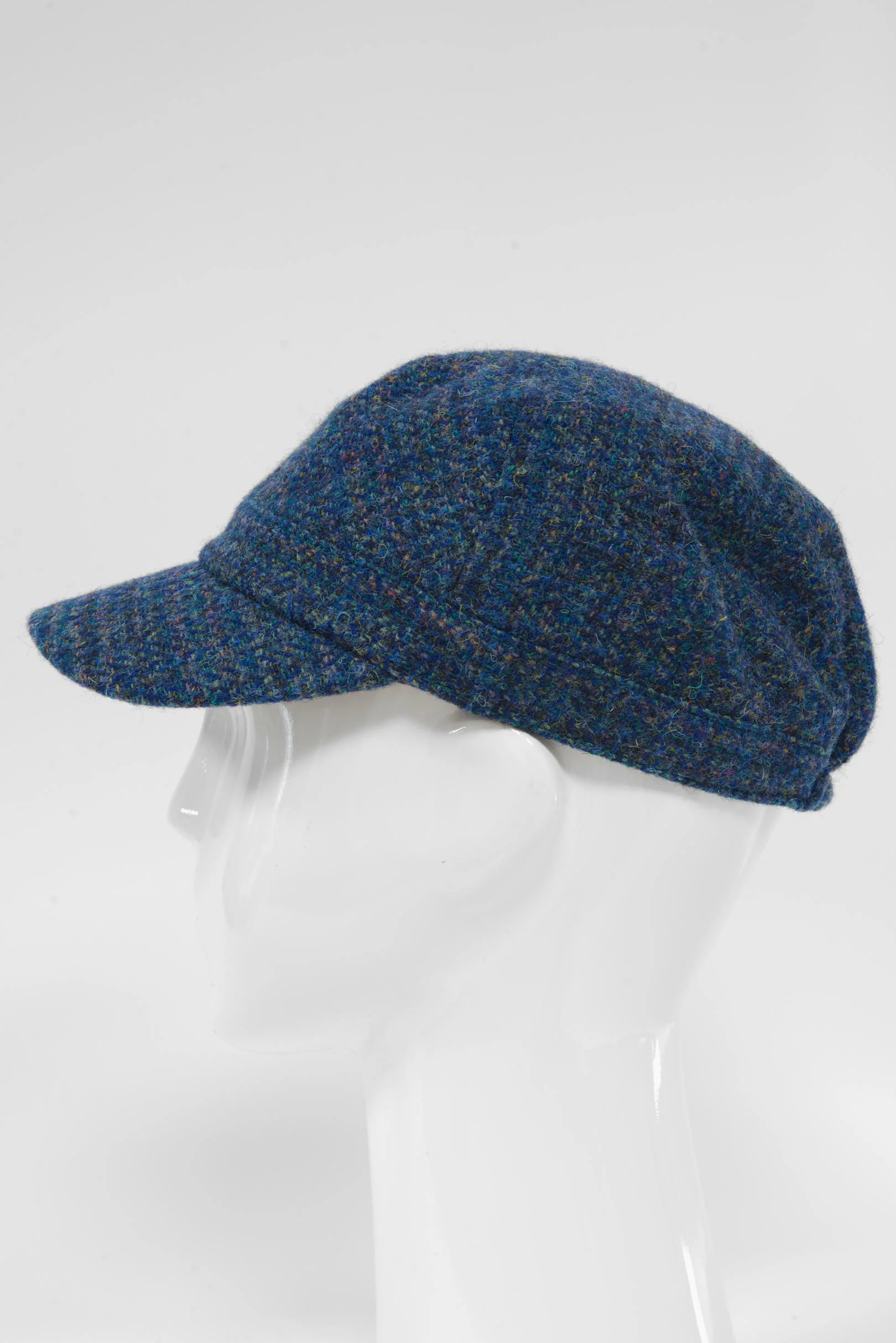 Harris Tweed Cadet Cap - Peacock Blue (HH) - Image 5