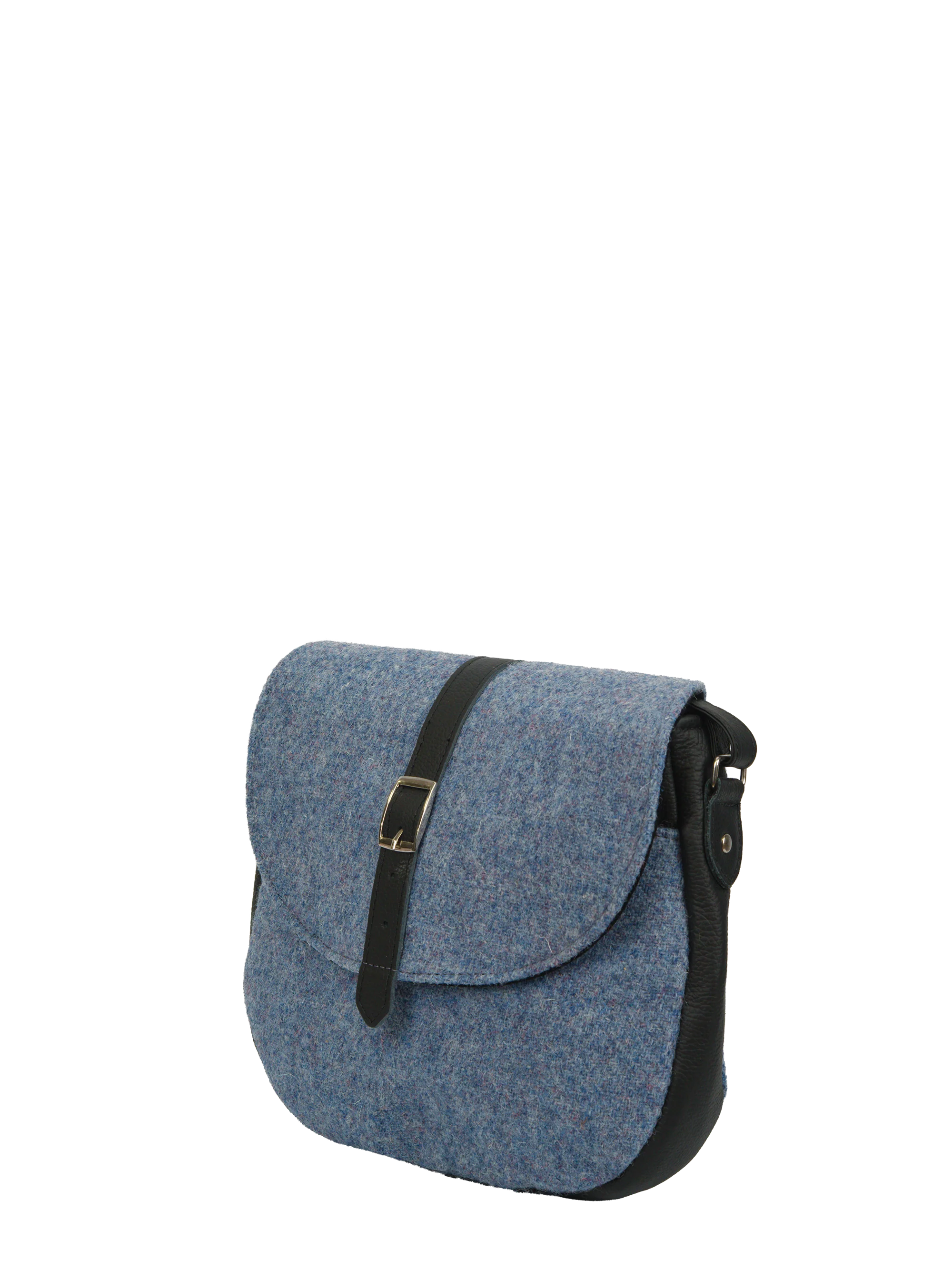 Harris Tweed Catriona Bag - 228 (Black Leather) - Image 4