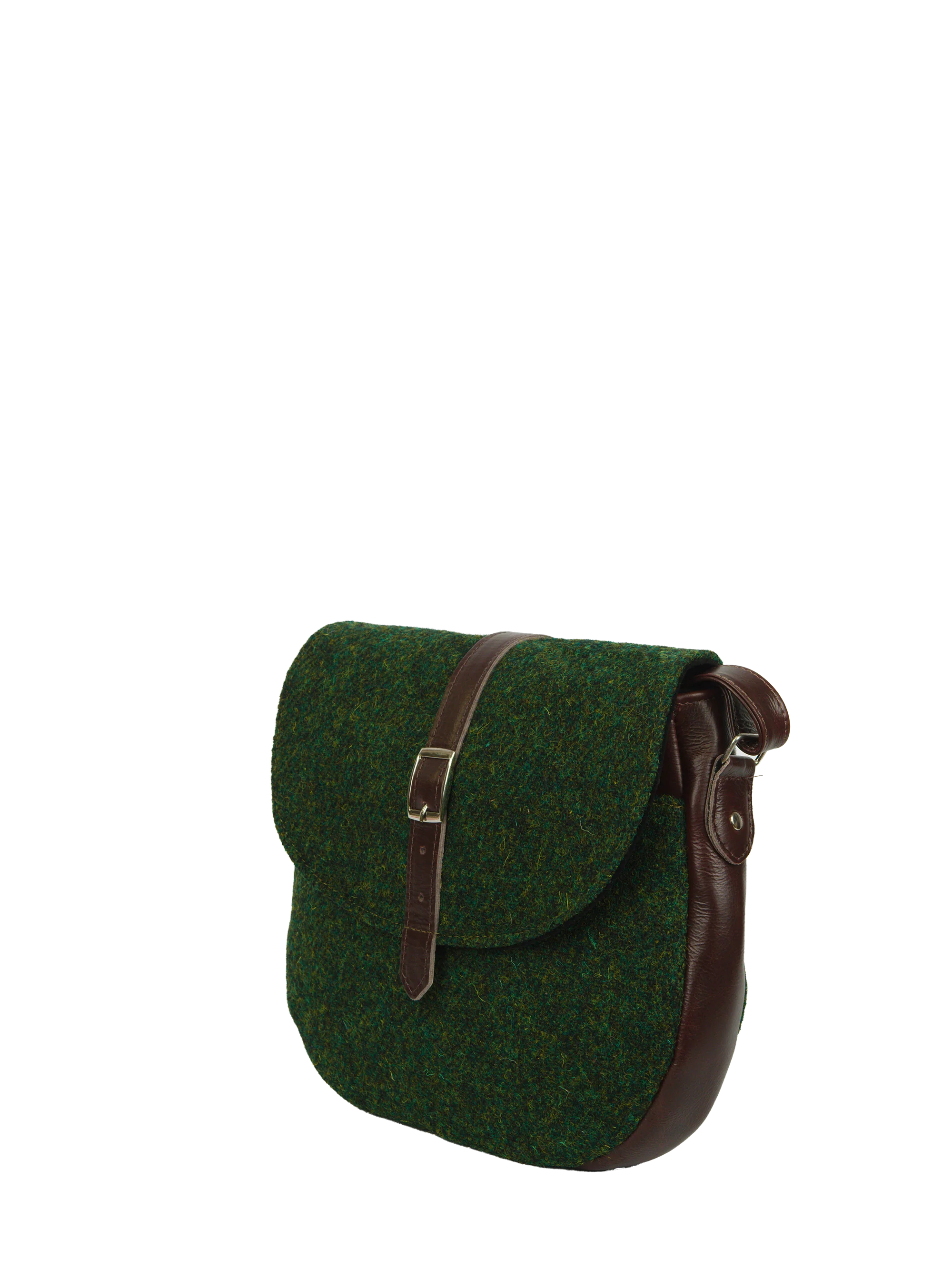 Harris Tweed Catriona Bag - 352 (Brown Leather) - Image 4