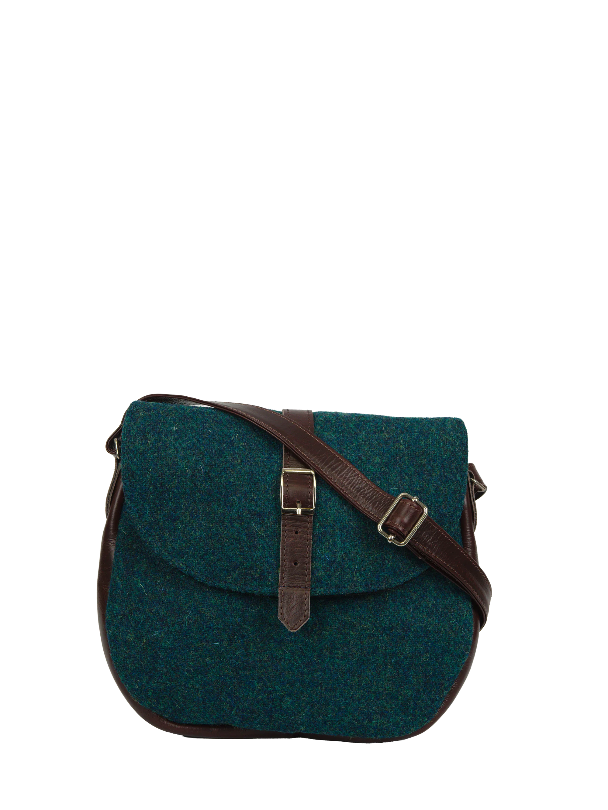 Harris Tweed Catriona Bag - 334 (Brown Leather)