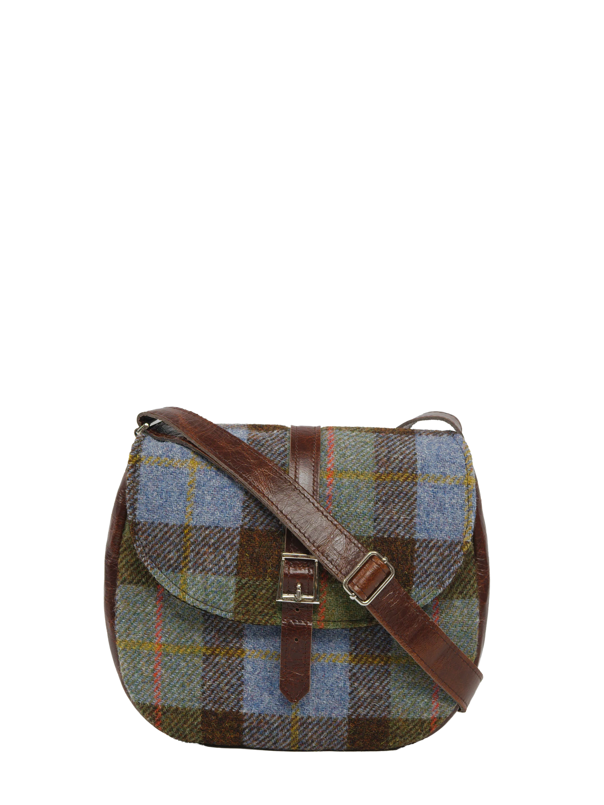 Harris Tweed Catriona Bag - A017 (Brown Leather)