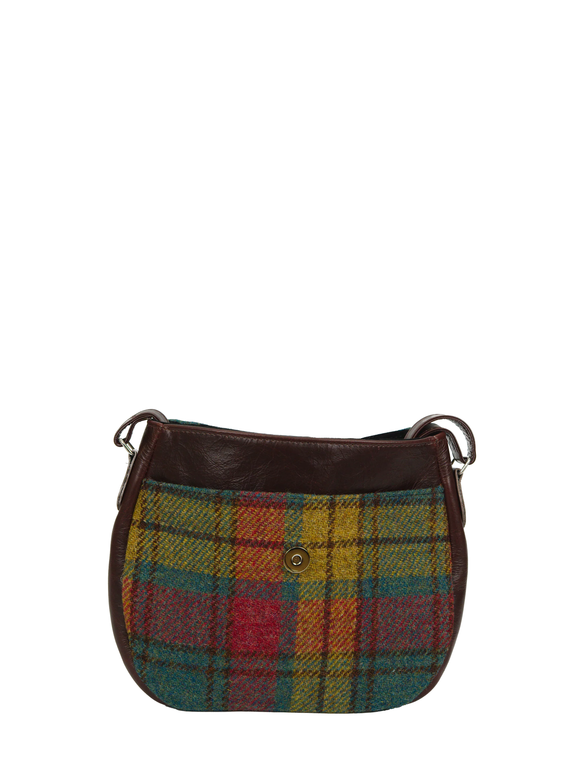 Harris Tweed Catriona Bag - A0194 (Brown Leather) - Image 2