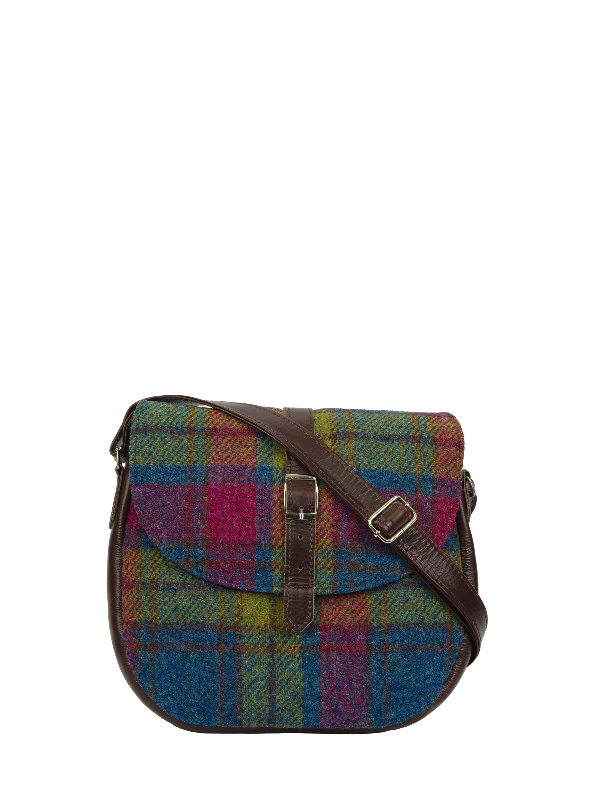 Harris Tweed Catriona Bag - A0195 (Brown Leather)