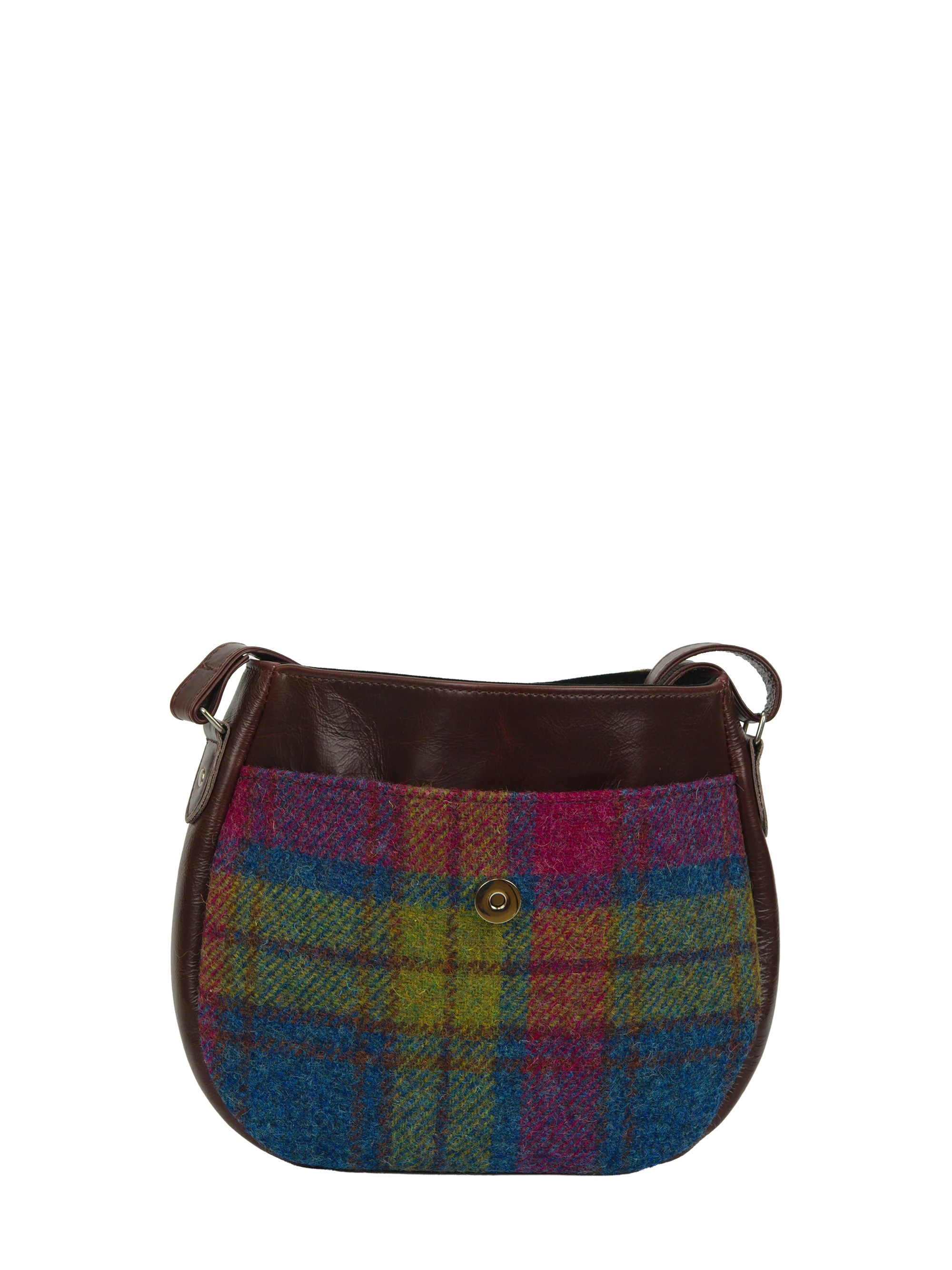 Harris Tweed Catriona Bag - A0195 (Brown Leather) - Image 2