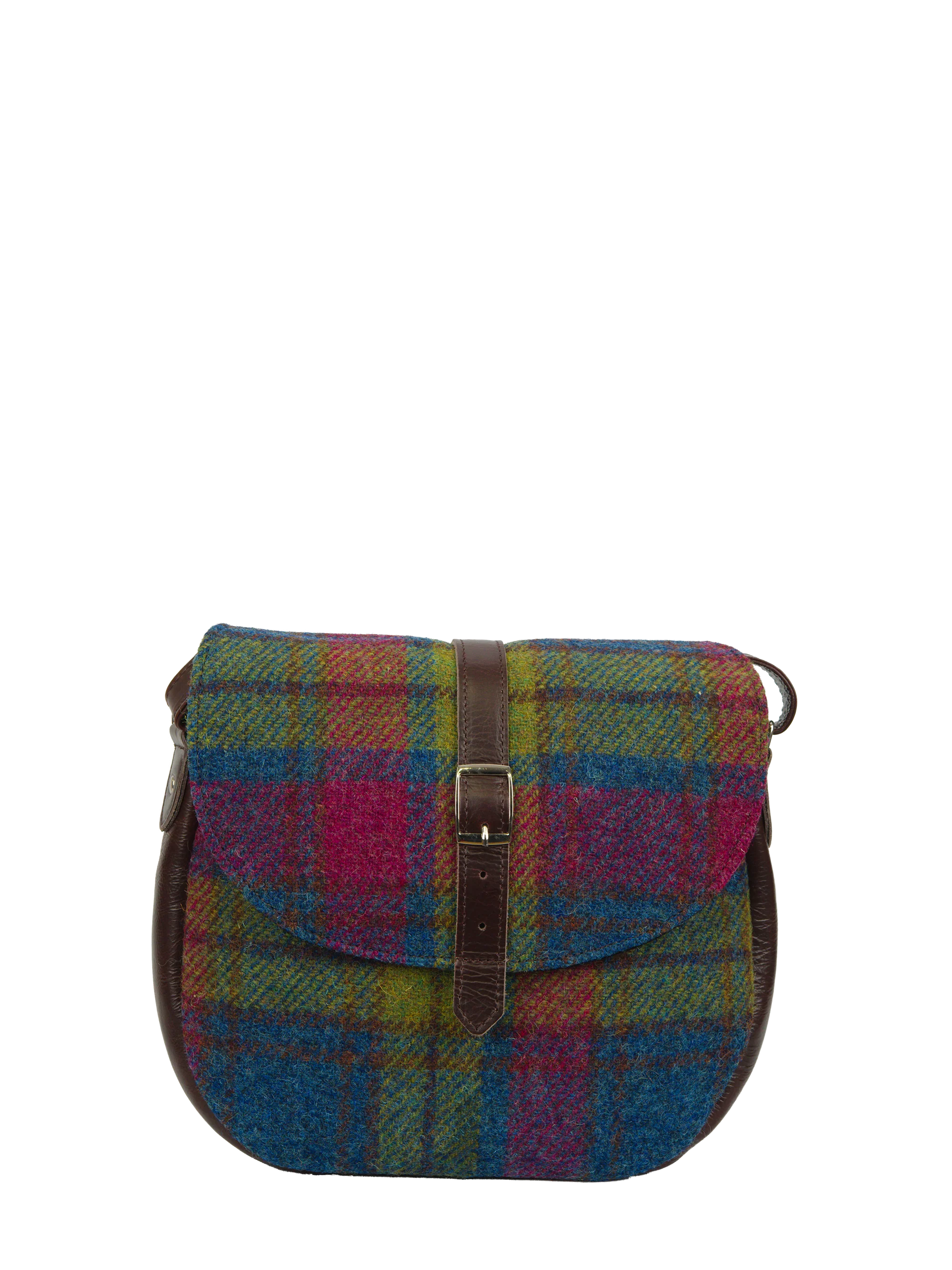 Harris Tweed Catriona Bag - A0195 (Brown Leather) - Image 3