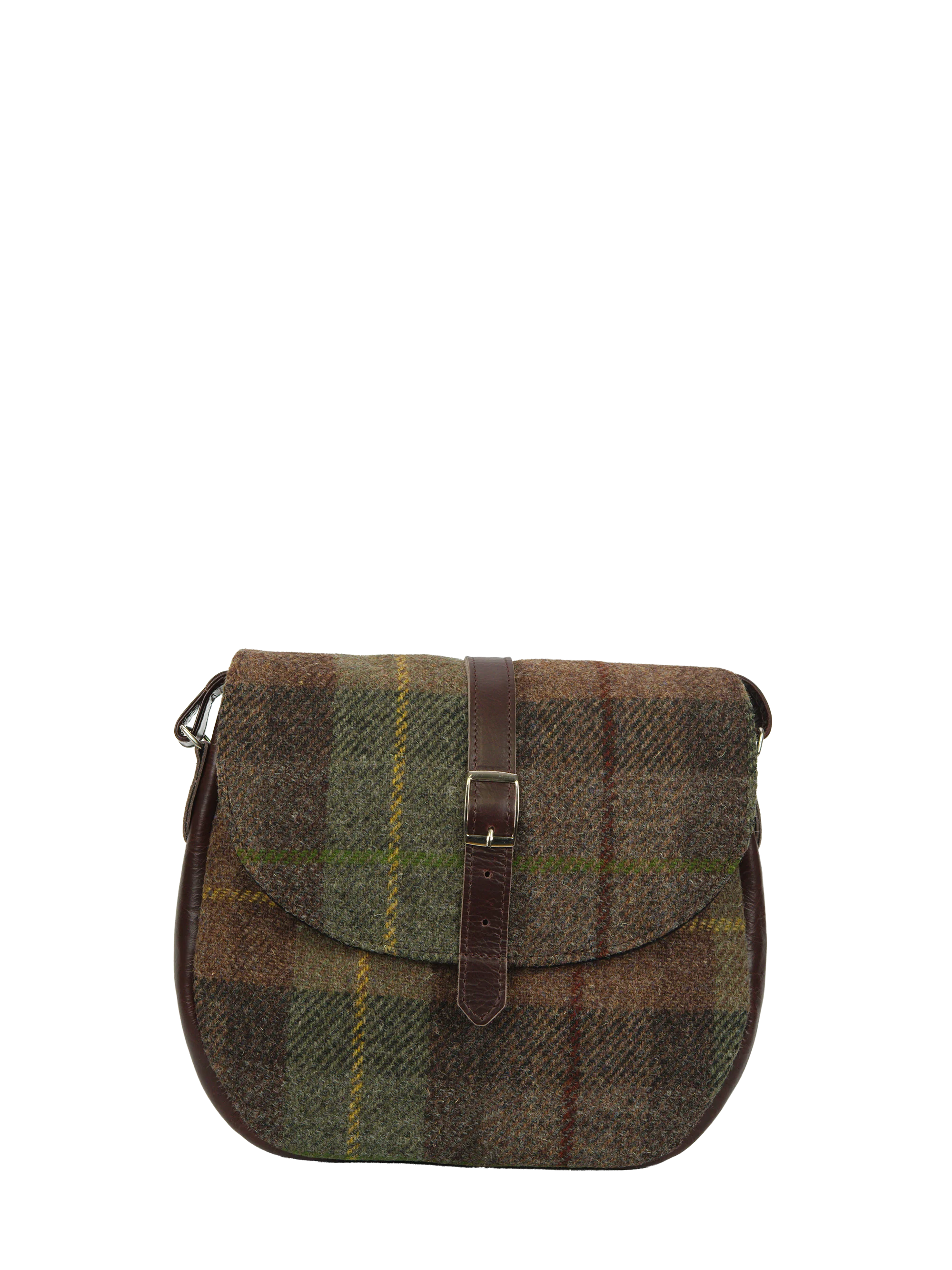 Harris Tweed Catriona Bag - A086 (Brown Leather) - Image 3