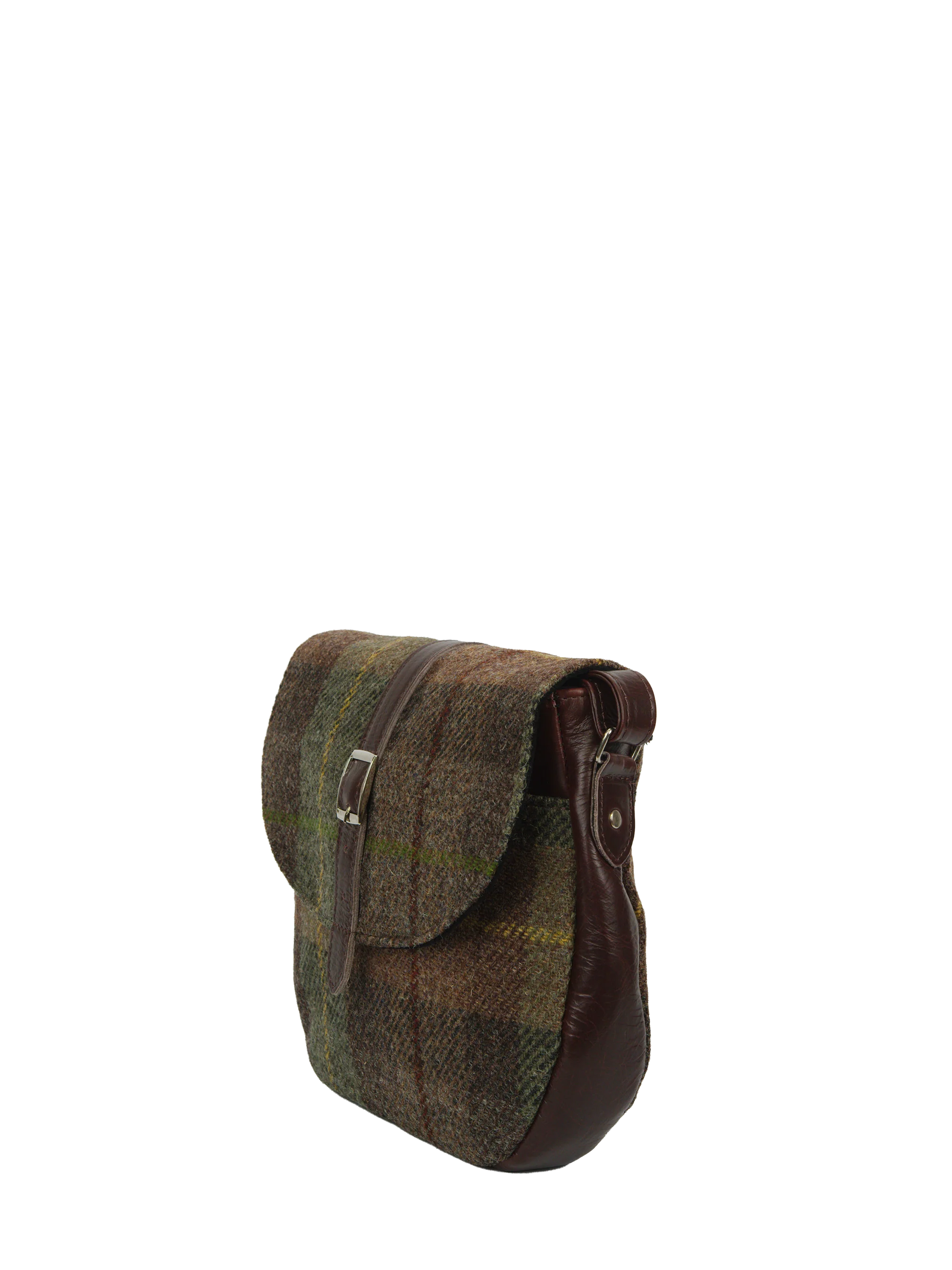 Harris Tweed Catriona Bag - A086 (Brown Leather) - Image 4