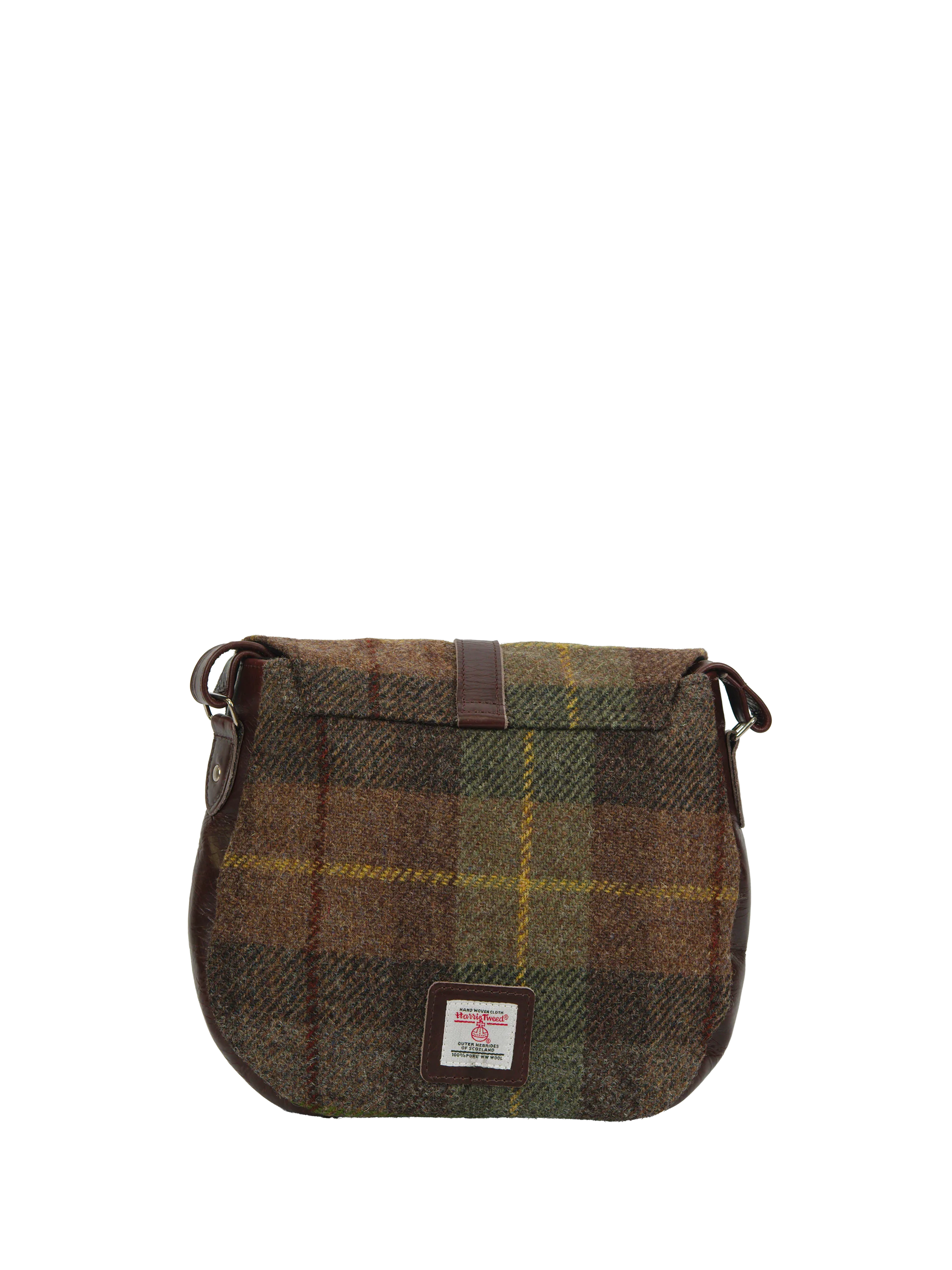 Harris Tweed Catriona Bag - A086 (Brown Leather) - Image 6