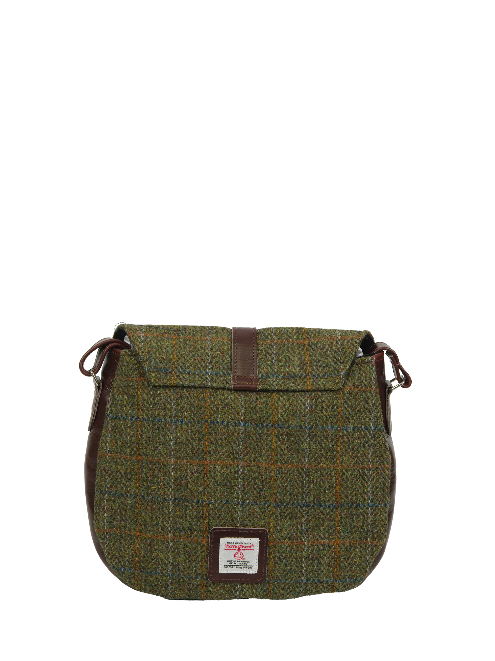 Harris Tweed Catriona Bag - HB103 (Brown Leather) - Image 6