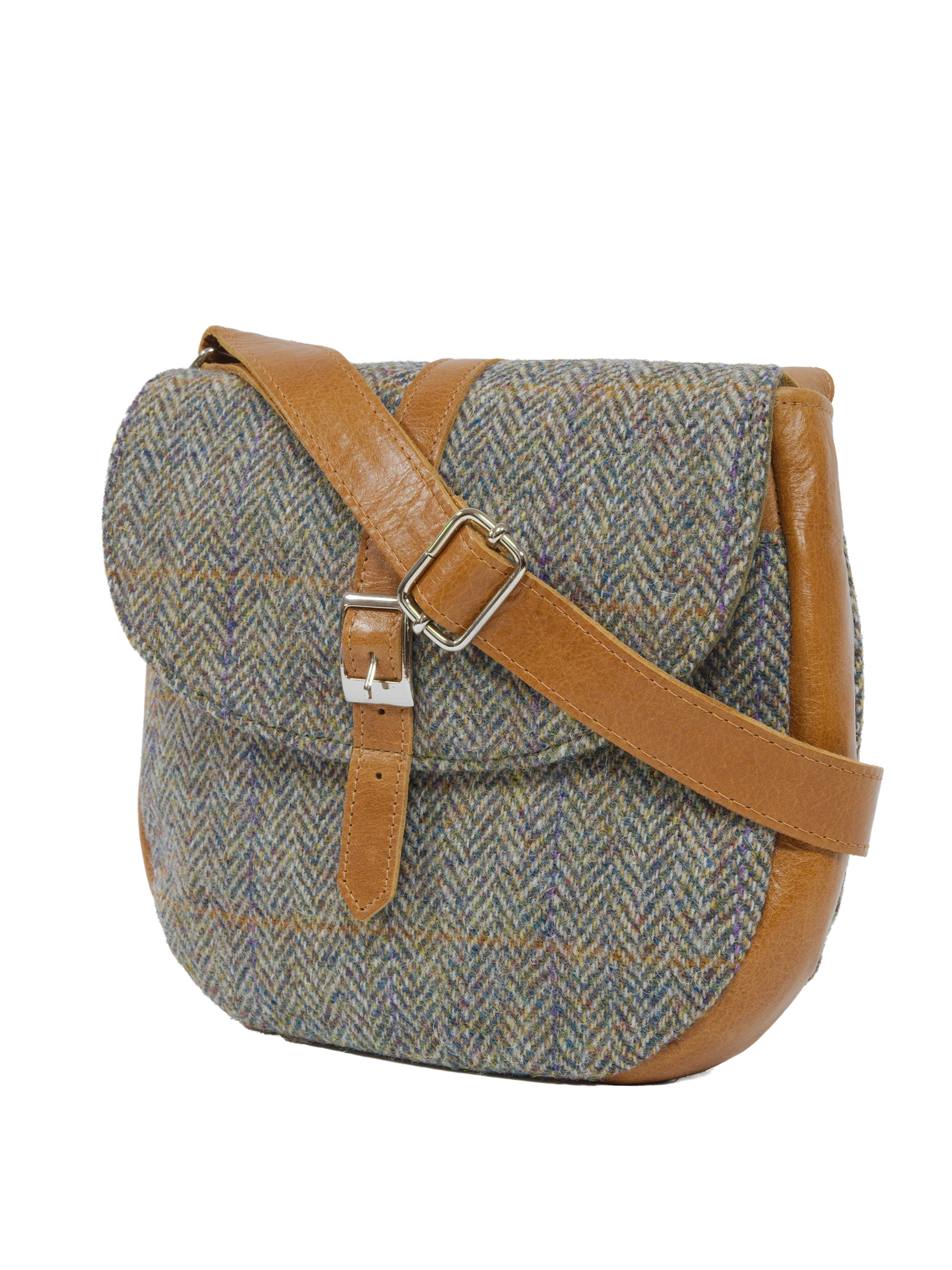 Harris Tweed Catriona Bag - HB107 (Tan Leather) - Image 3