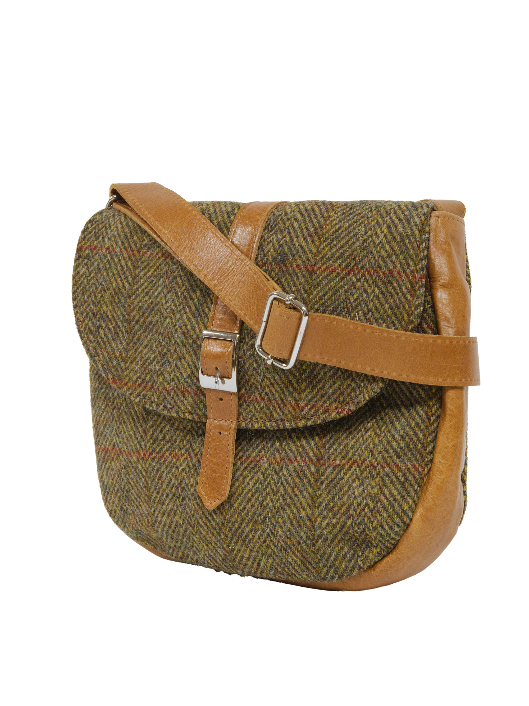 Harris Tweed Catriona Bag - HB67 (Tan Leather) - Image 3