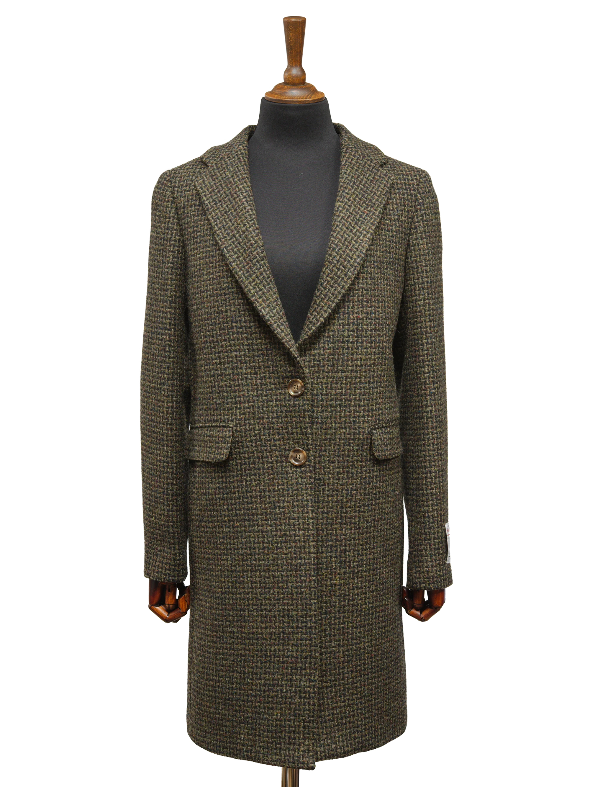Harris Tweed Christine Coat - Brown Basket Weave