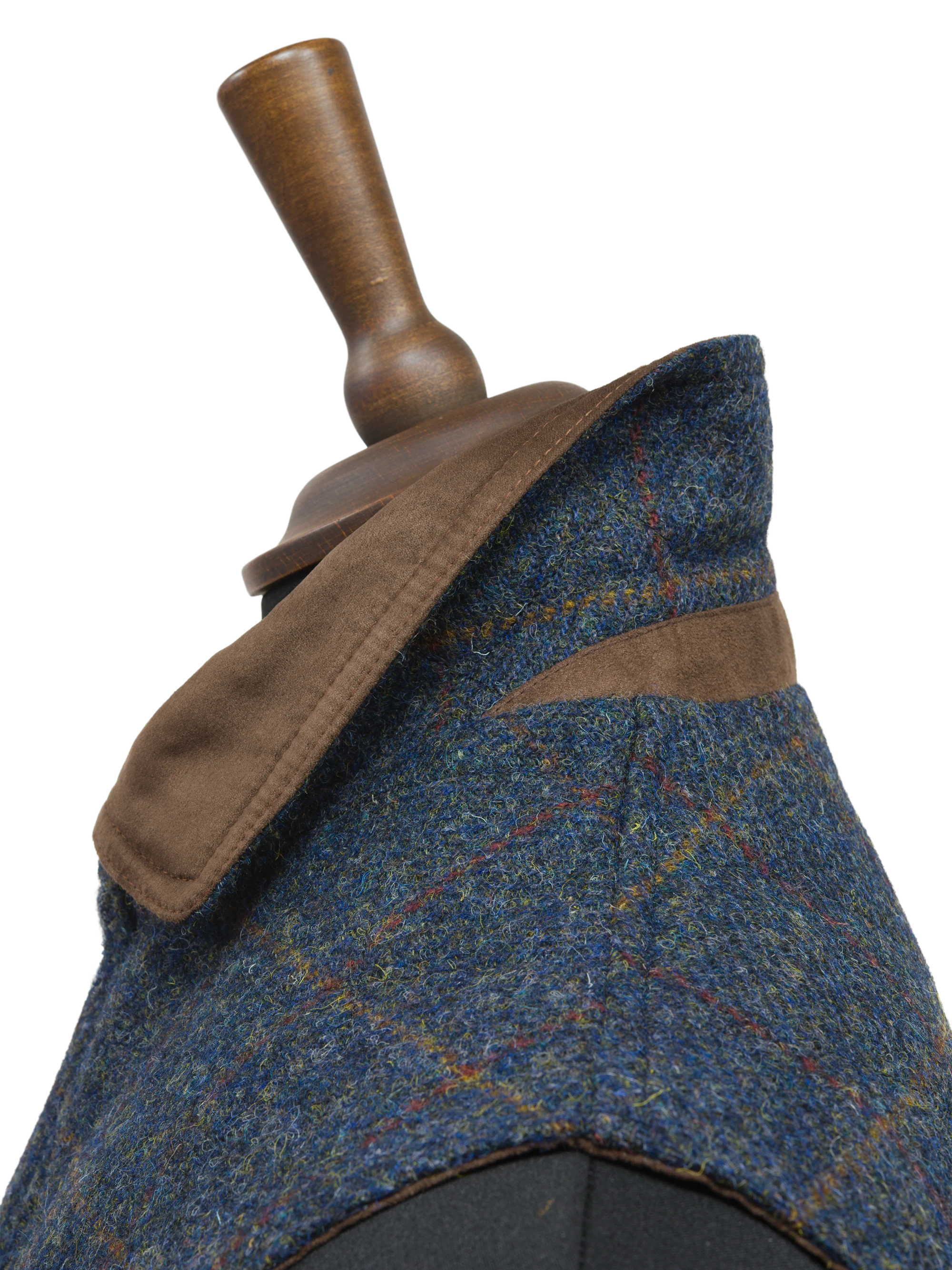 Harris Tweed Chuck Country Gilet - Blue Multi - Image 7