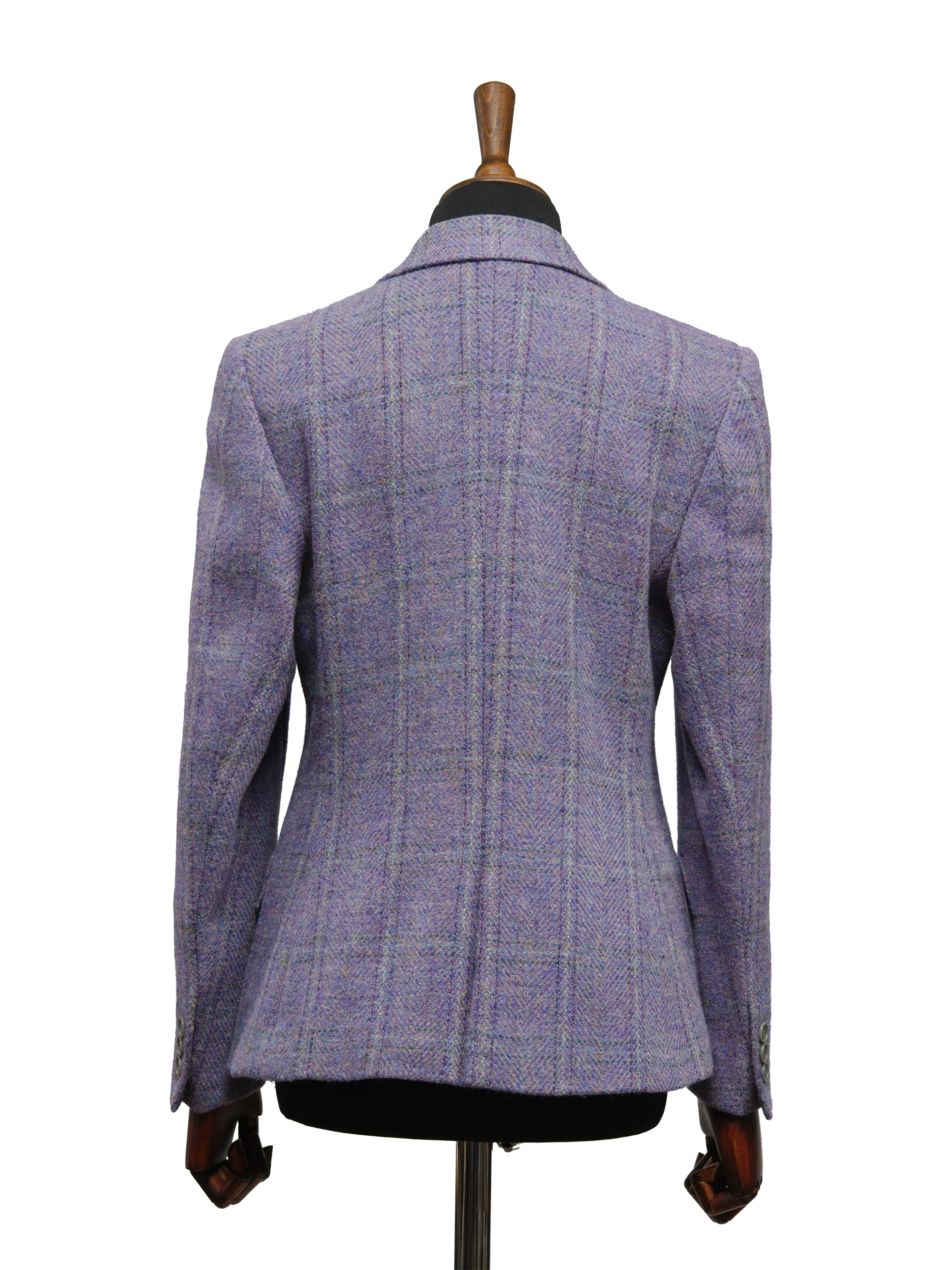 Harris Tweed Claire Jacket - Lilac Check - Image 4