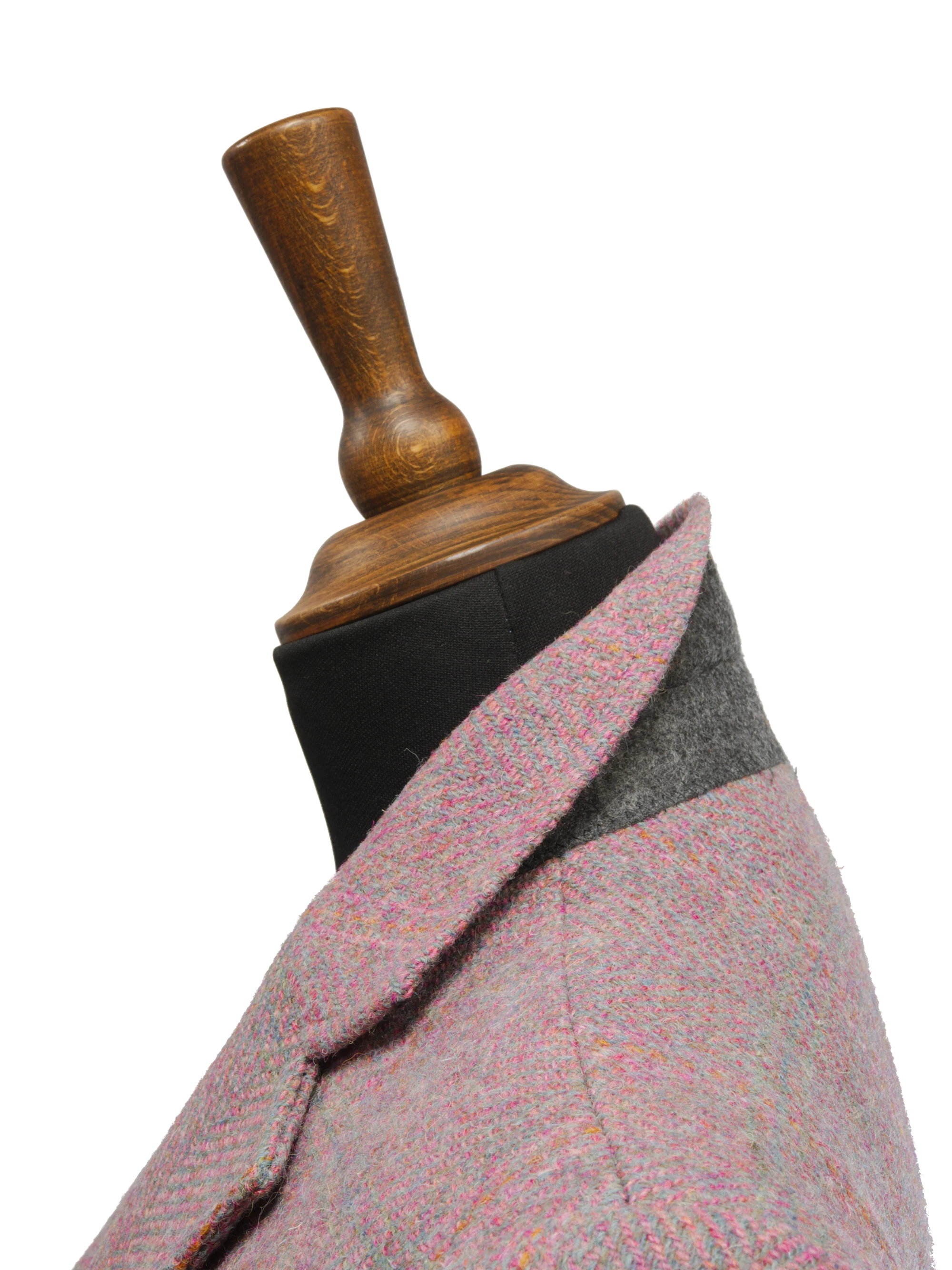 Harris Tweed Claire Jacket - Pink Check - Image 5
