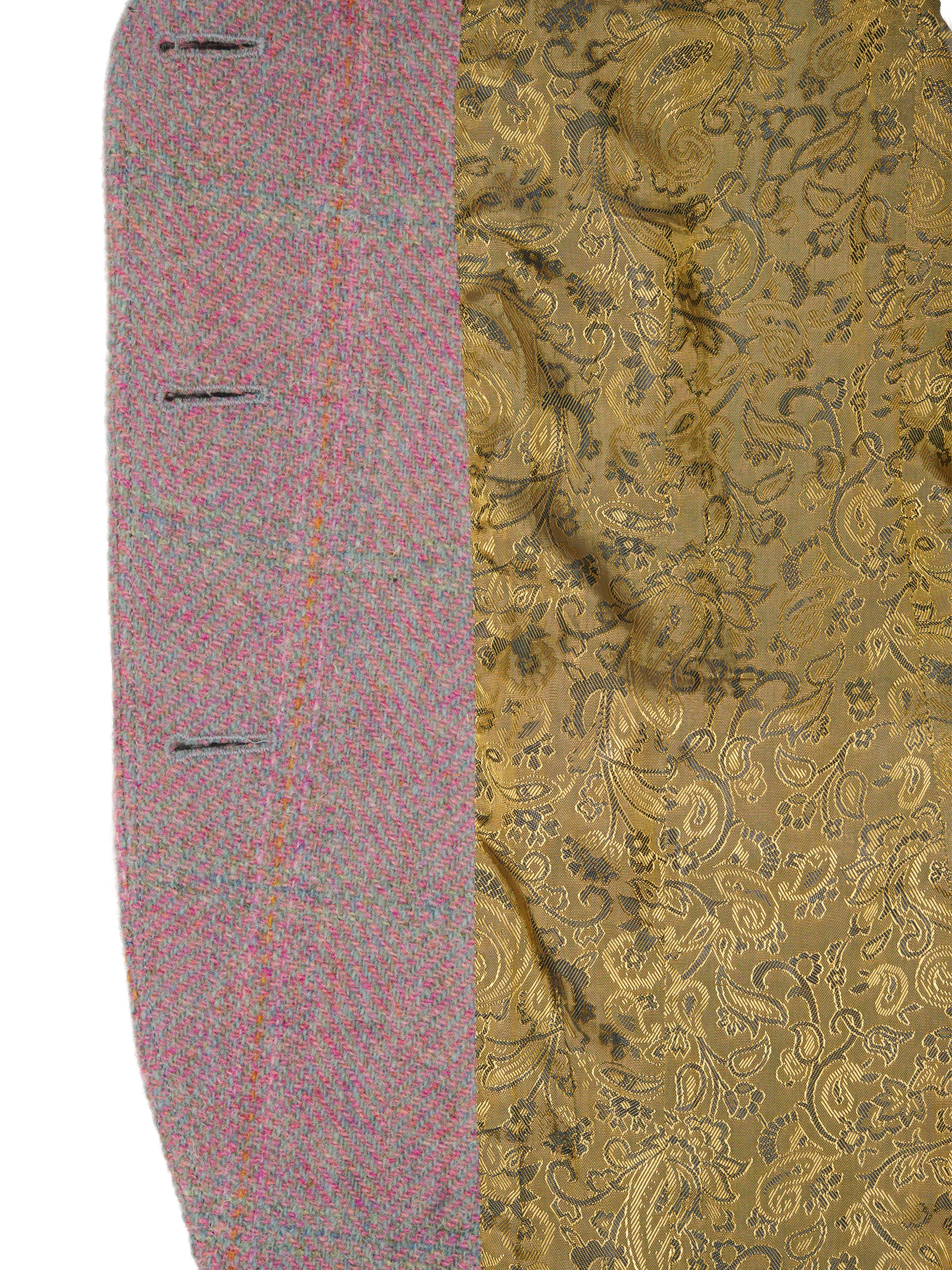 Harris Tweed Claire Jacket - Pink Check - Image 8