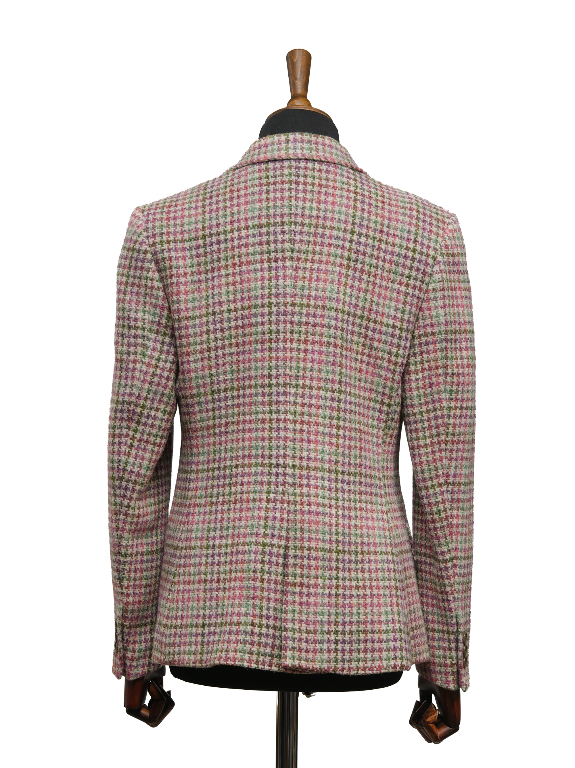 Harris Tweed Claire Jacket - Pink/Green Check - Image 4