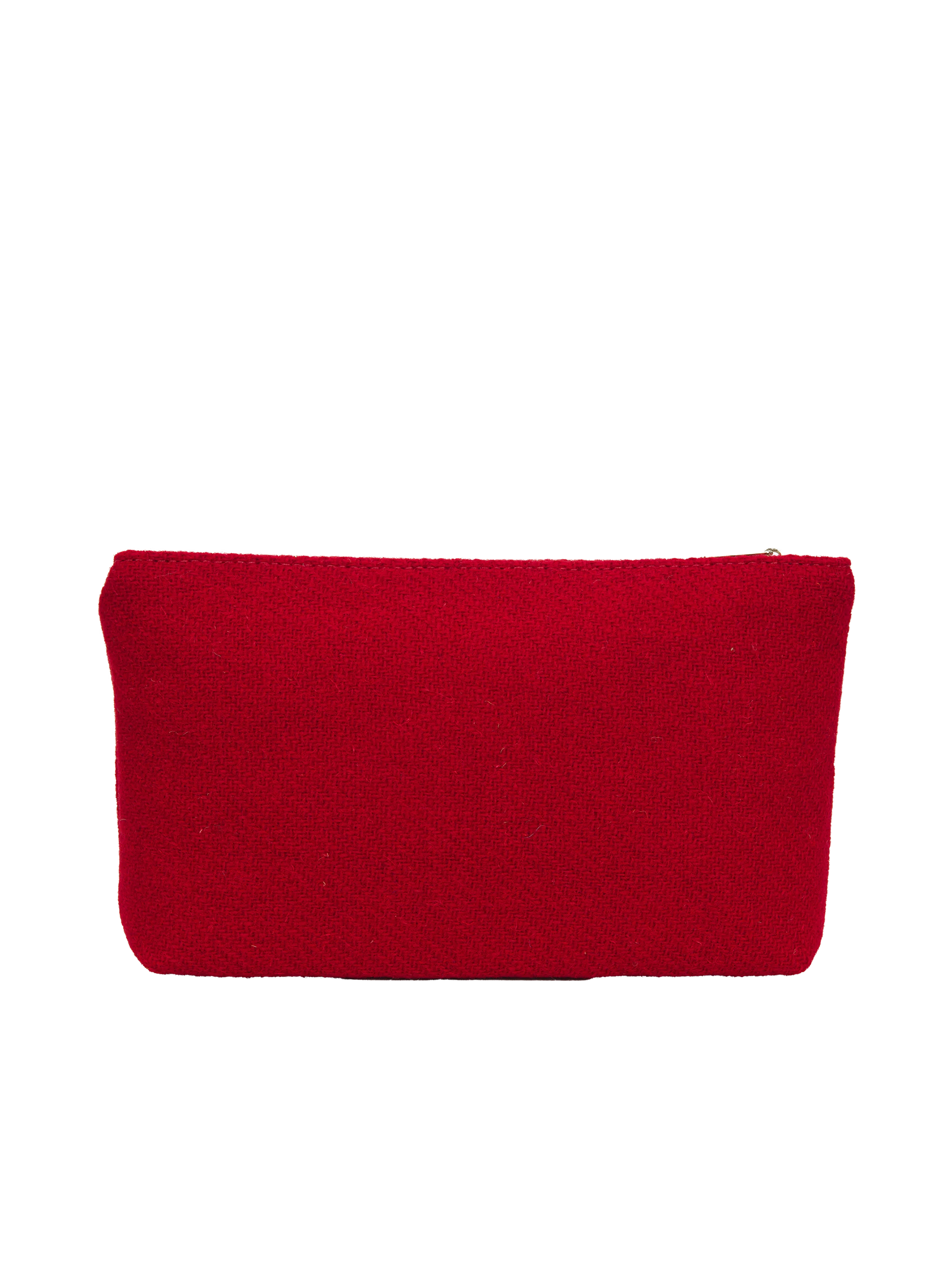 Harris Tweed Cosmetic Bag - 101 (Black Leather) - Image 3